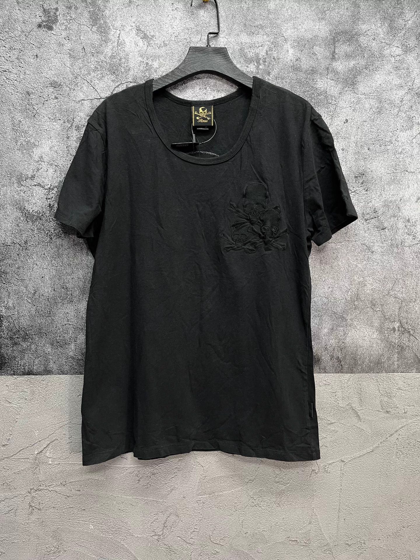 Roen Leopard Skull Short Sleeve T-Shirt Size L