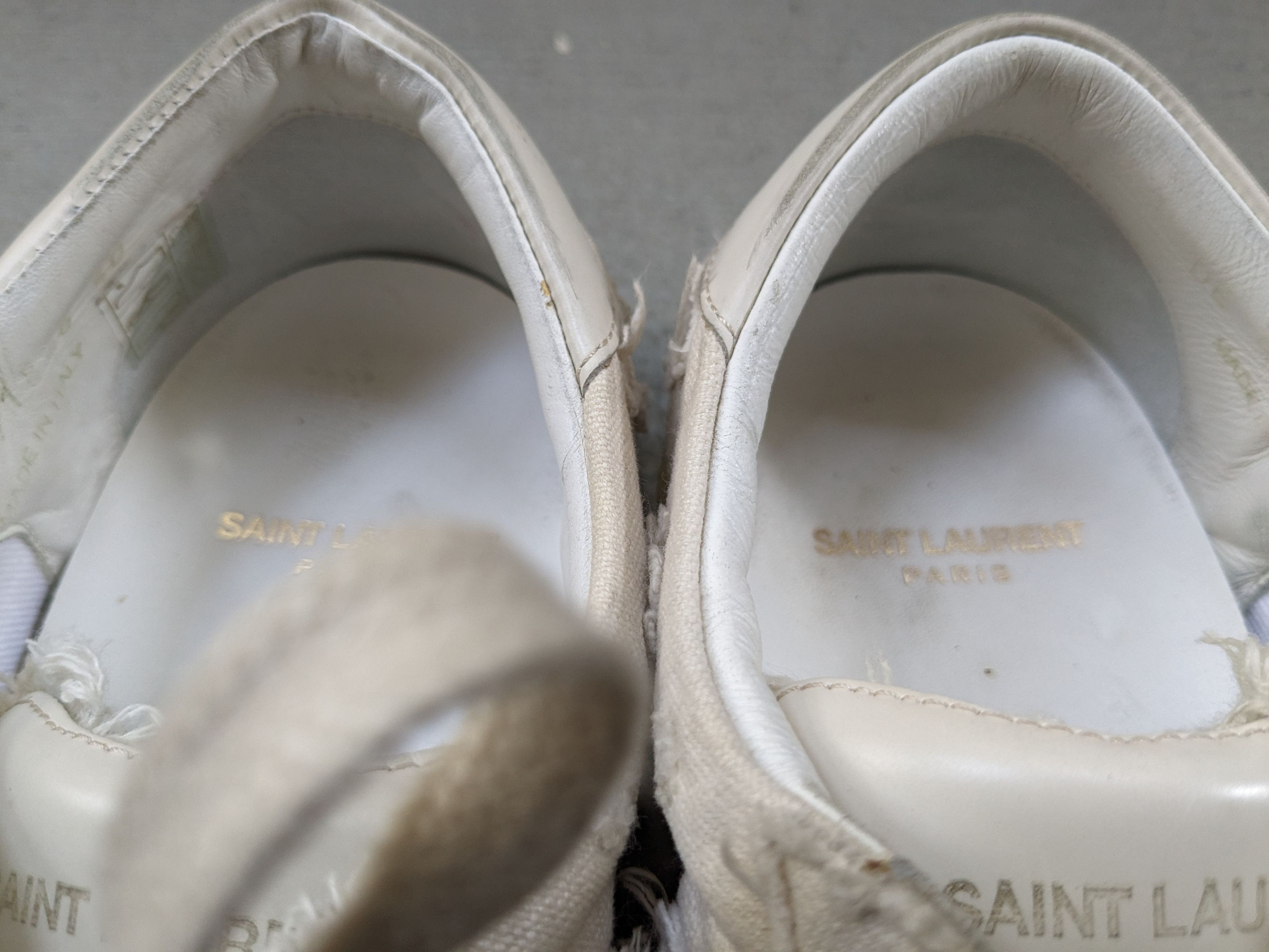 Saint Laurent Paris Saint Laurent SL06 7 40 White Canvas Stars SLP Low Tops Size US 7 / EU 40 - 3 Thumbnail