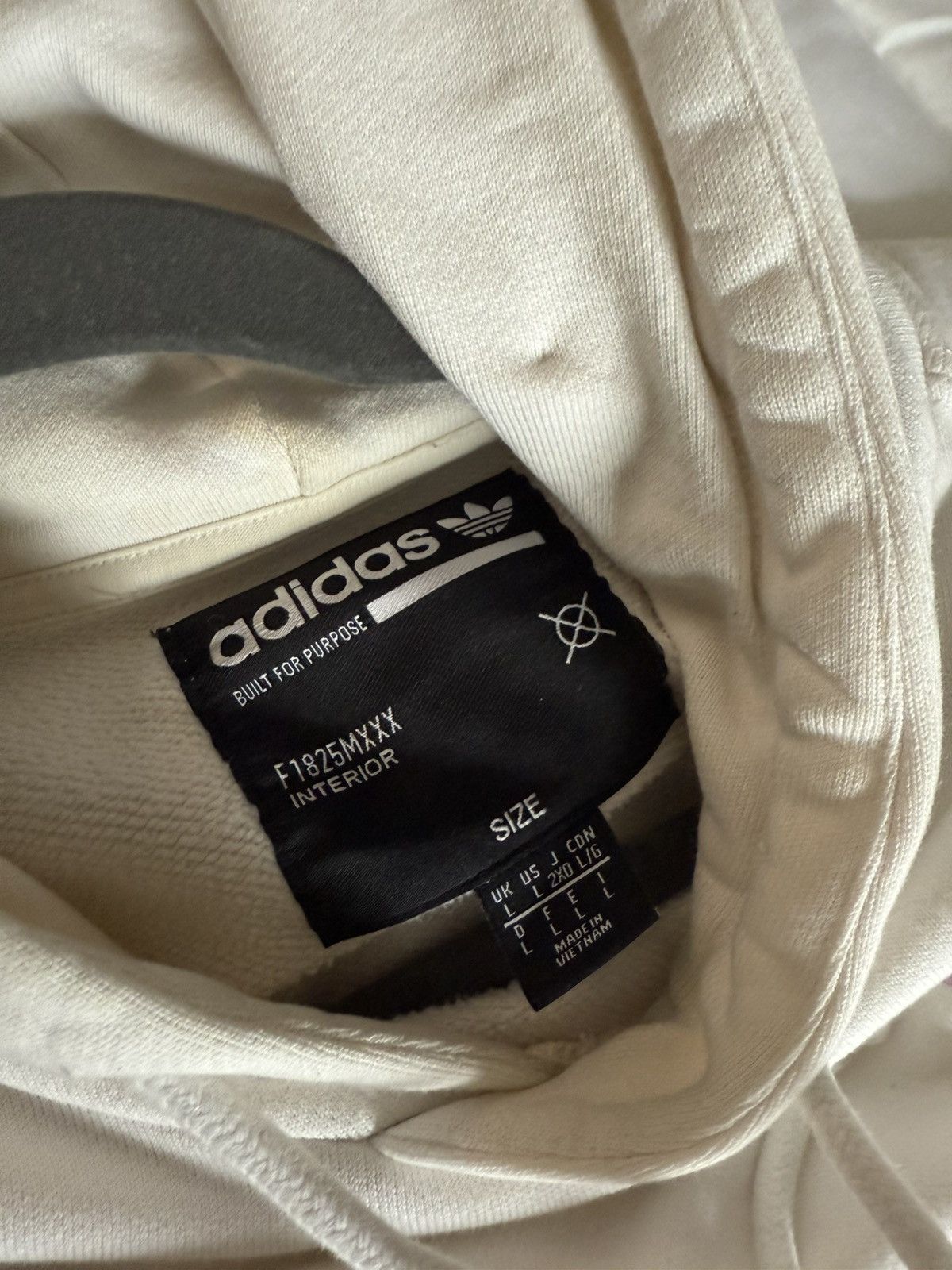 Adidas [US ONLY] Adidas White/Pink Embroidered Hoodie Size US L / EU 52-54 / 3 - 3 Thumbnail