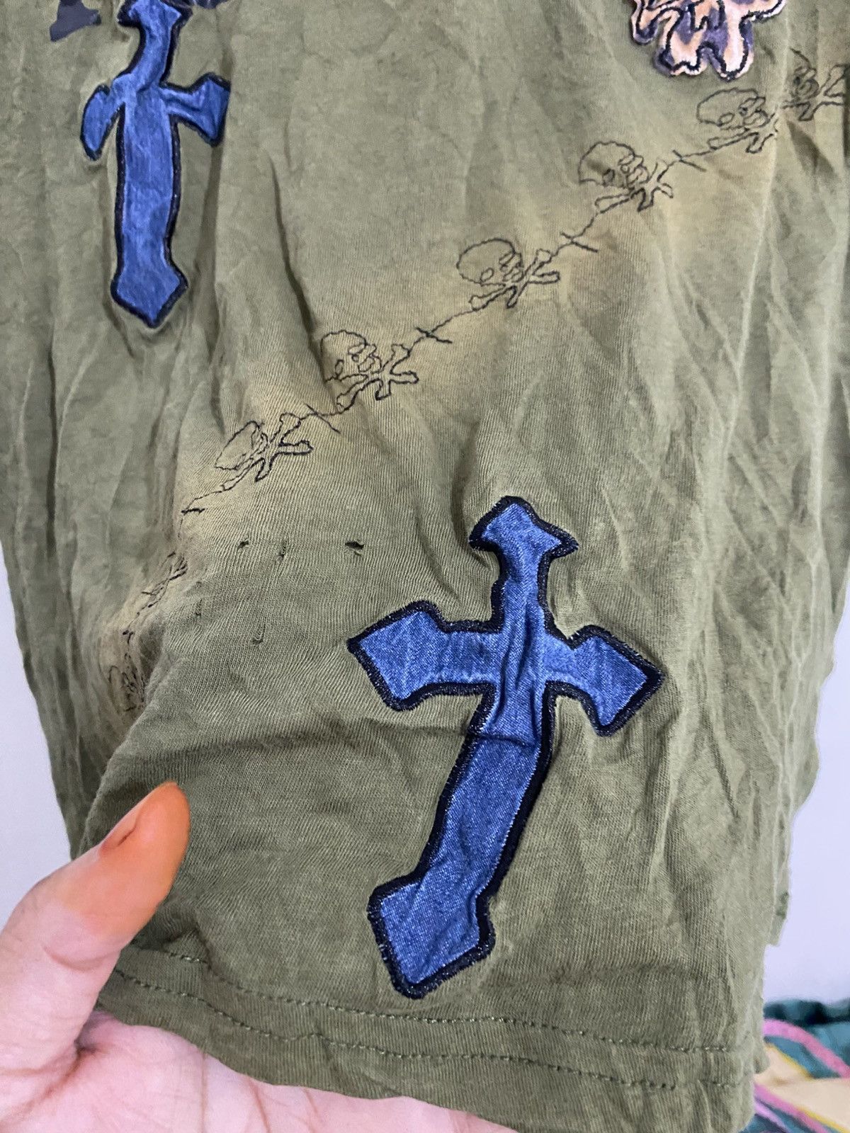 トップス lgb skull cross lsc 💸BINDINGOFFER💸Japanese Skull Crosses Lgb Styled Shirt