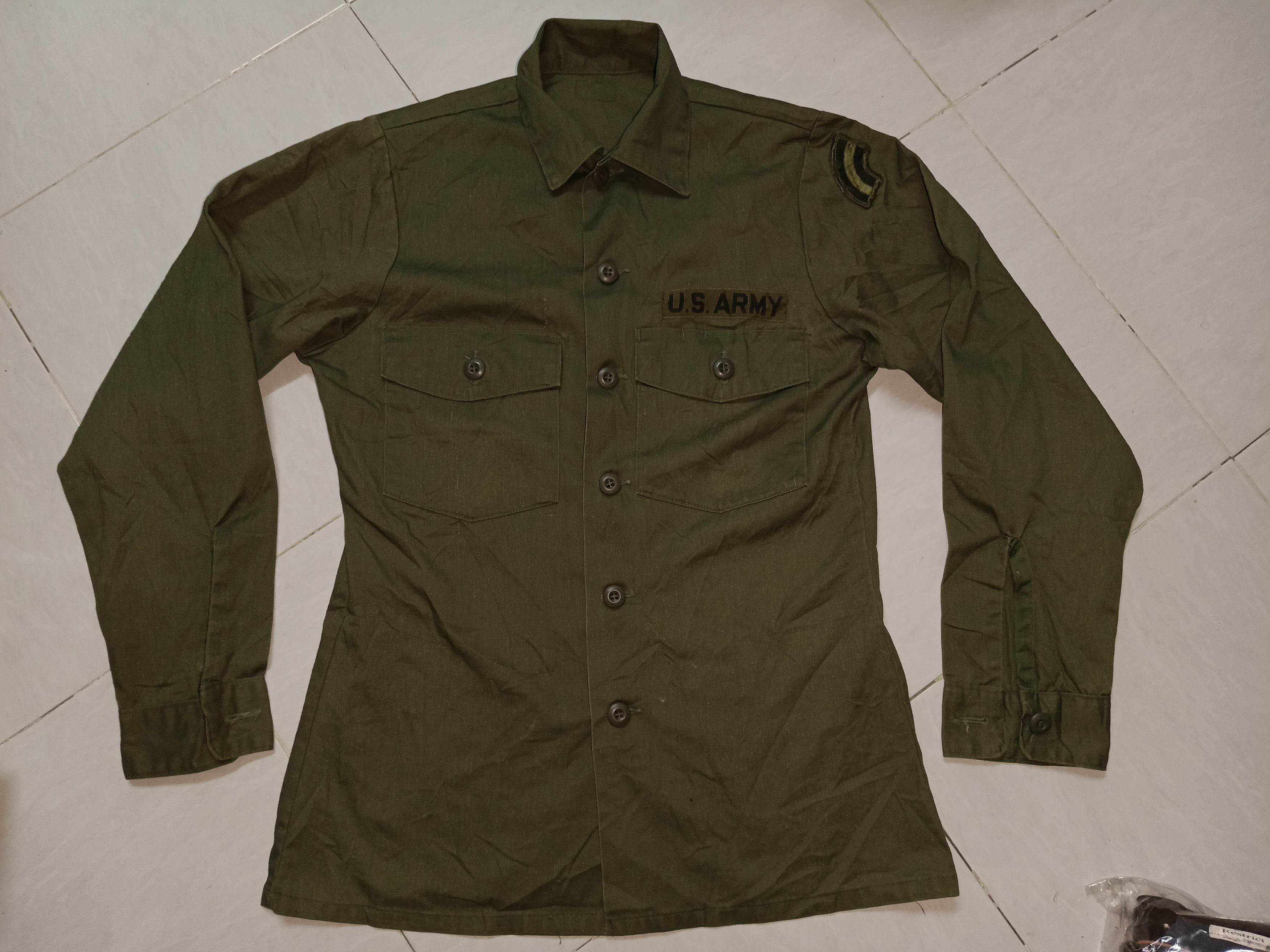 Vintage Vintage u.s army shirt slim S Size US S / EU 44-46 / 1 - 8 Thumbnail