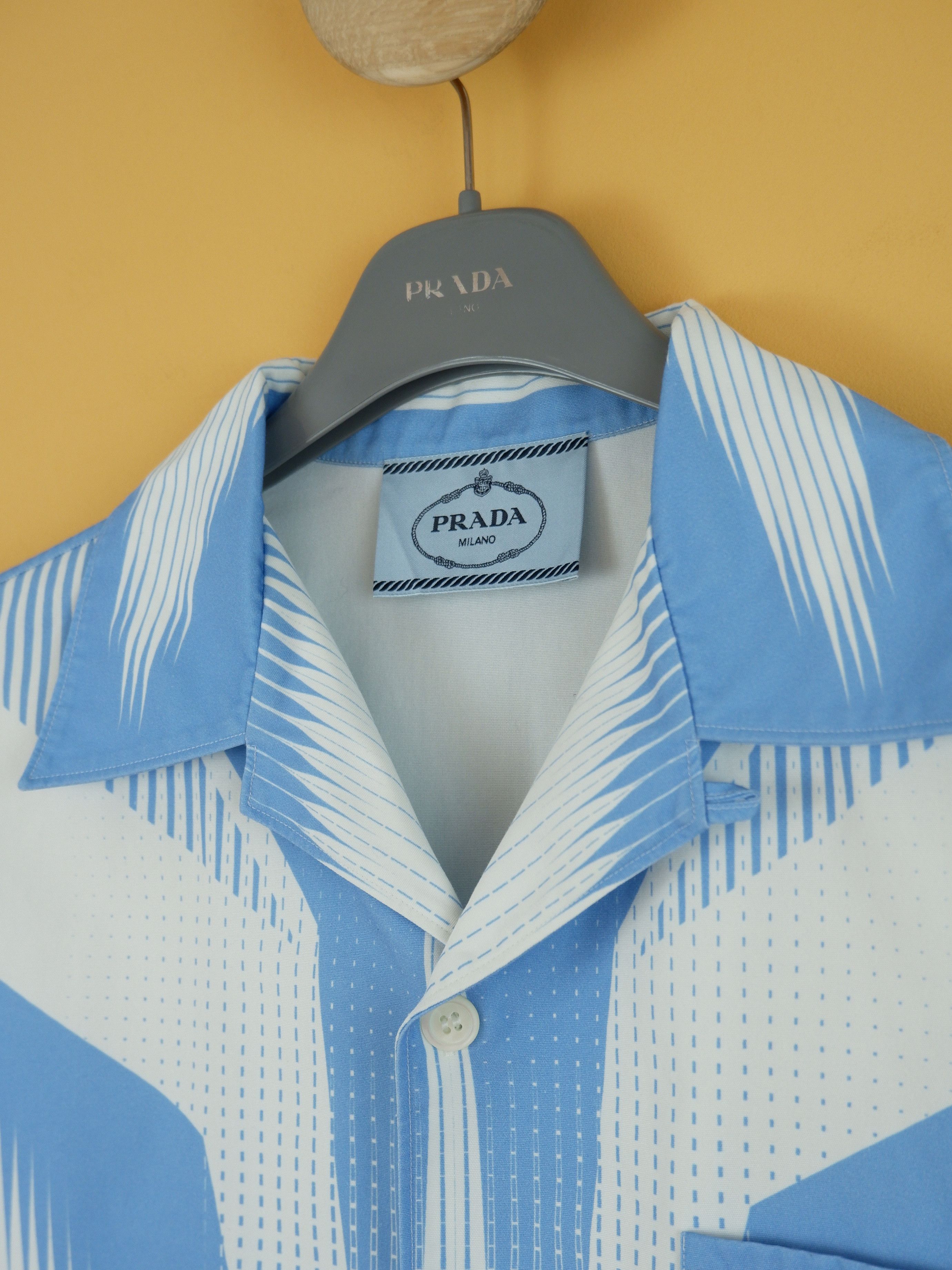 Prada Last drop! Prada hand-painted effect printed shirt SS23 Size US XL / EU 56 / 4 - 11 Thumbnail