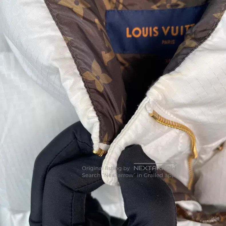 Louis Vuitton Louis Vuitton Capsule white down jacket with old flower in Size XXS / US 00 / IT 34 - 7 Thumbnail