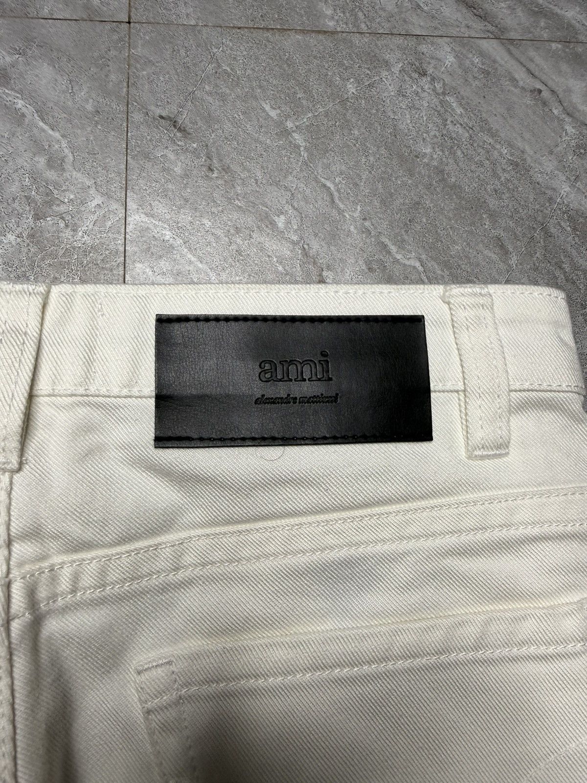 AMI AMI Paris 1 Pleat Wide leg Denim Pants Size US 29 - 7 Thumbnail