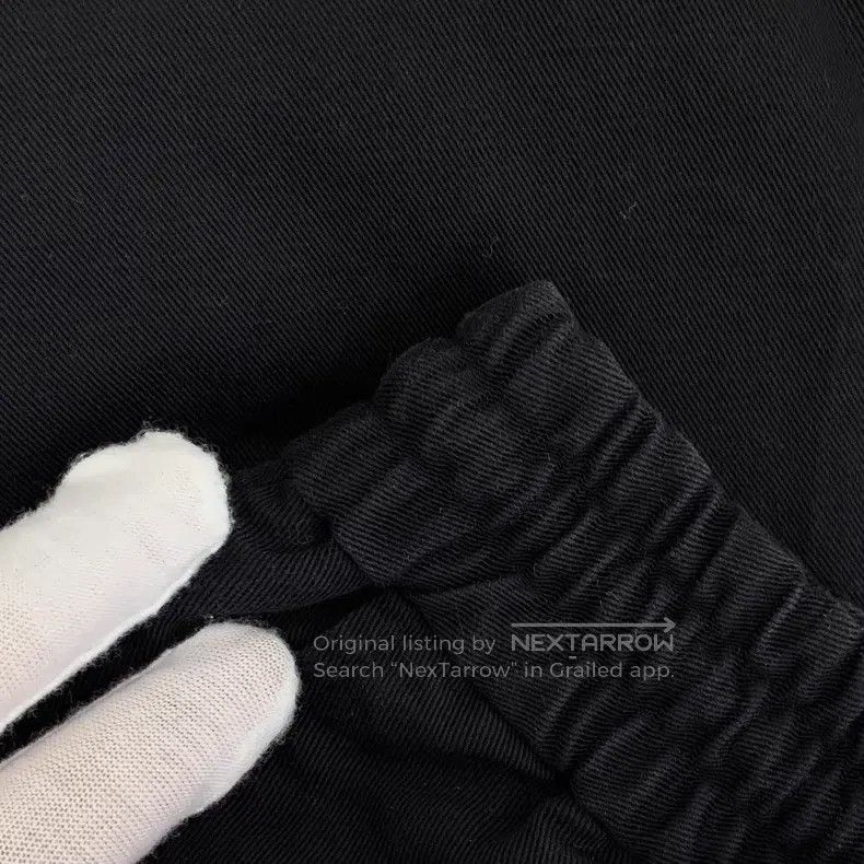 Alexander McQueen Alexander Mcqueen Black cotton casual drawstring trousers Size US 32 / EU 48 - 9 Thumbnail