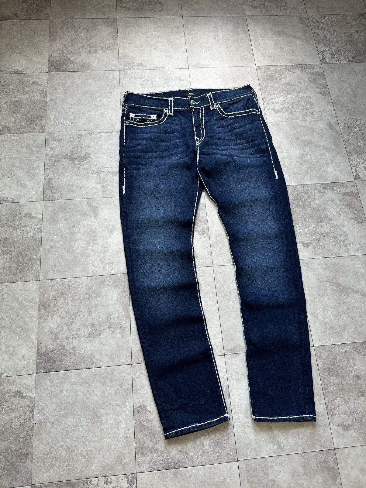 True Religion × Vintage Vintage True Religion Denim Rocco Relaxed Skinny Jeans Sz 34 Size US 34 / EU 50 - 2 Thumbnail