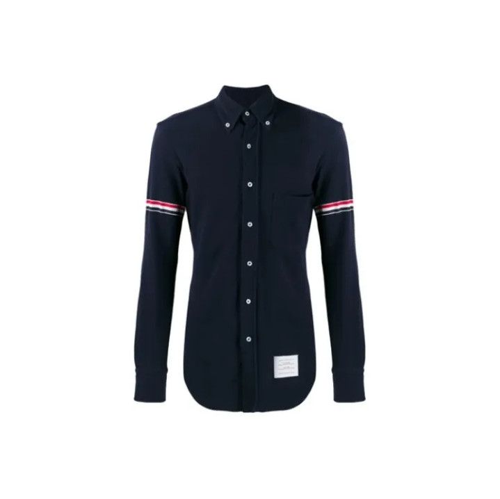 Thom Browne Thom Browne Long Sleeve Striped Shirt for Men Size US L / EU 52-54 / 3 - 1 Thumbnail