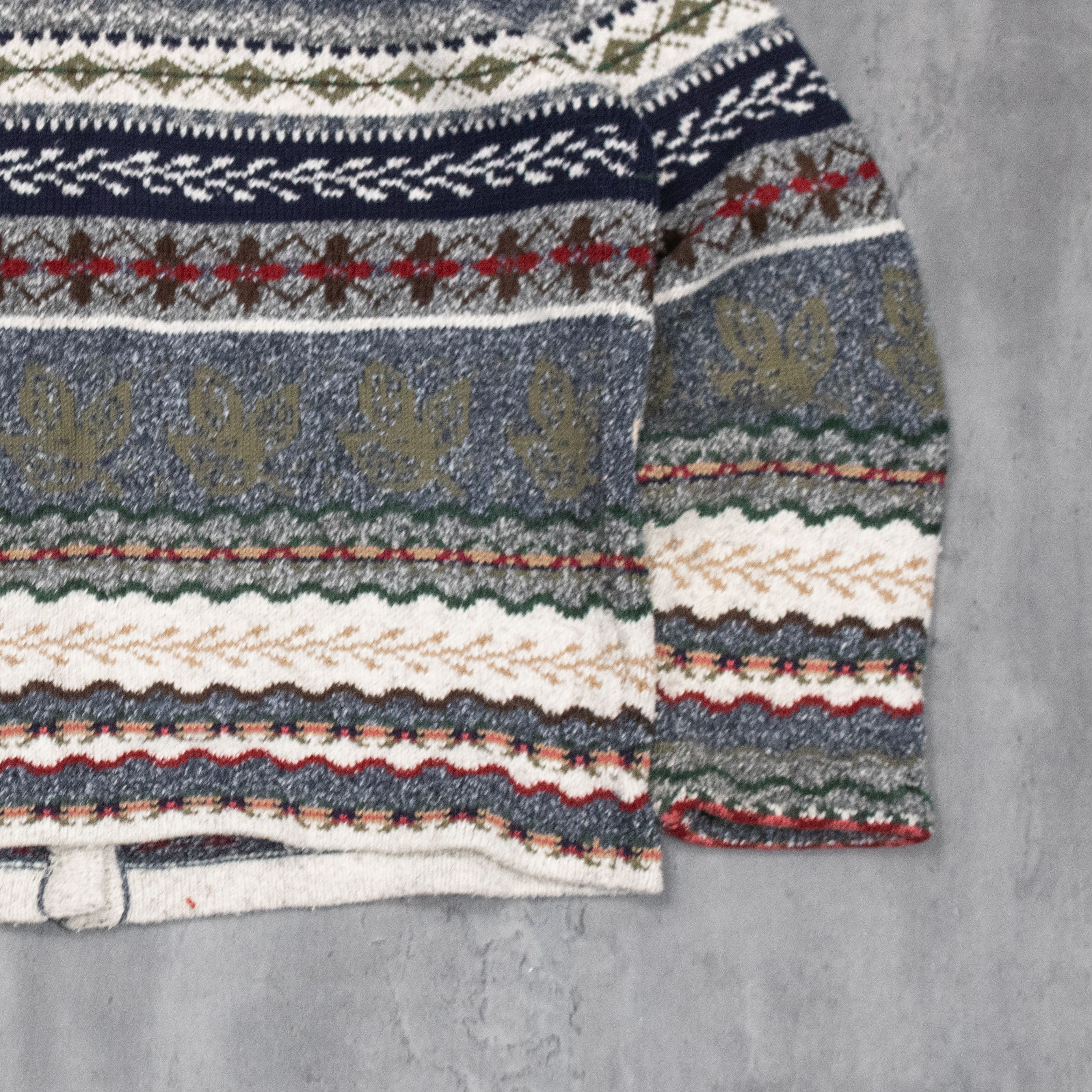 Northern Reflections Vintage Nordic Pattern Wool Cardigan Size US M / EU 48-50 / 2 - 7 Thumbnail