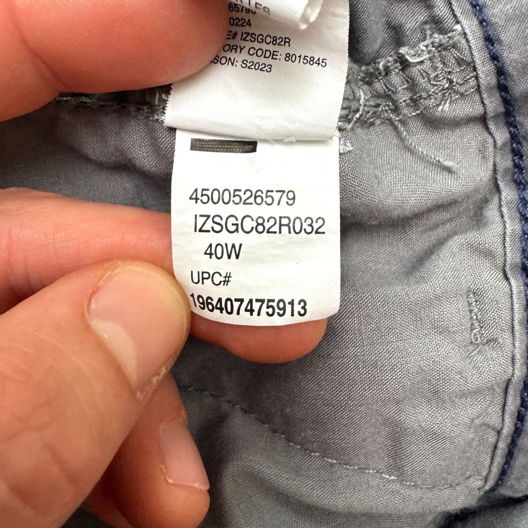Izod Izod Saltwater Stretch Cargo Shorts Mens 40 Gray Cotton Casual Outdoor Size US 40 / EU 56 - 6 Thumbnail