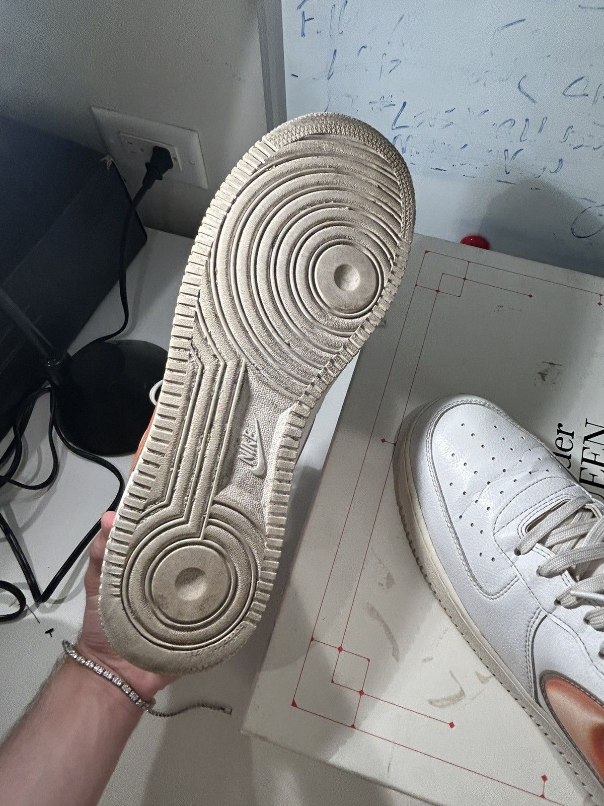 Nike Nike Air Force 1'07 V8 'Oversized Swoosh' Orange Peel Size US 13 / EU 46 - 5 Thumbnail