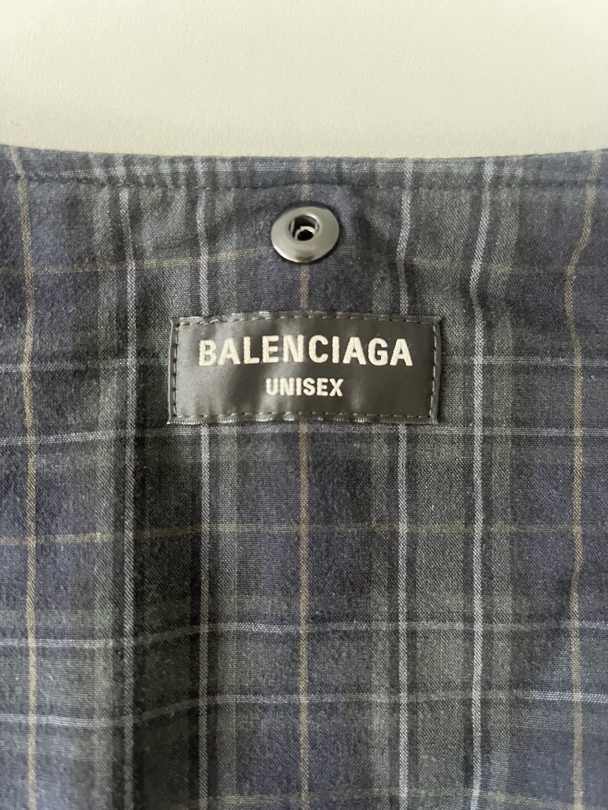 Balenciaga Balenciaga Check Oversized Padded Flannel Shirt Size US XL / EU 56 / 4 - 12 Thumbnail