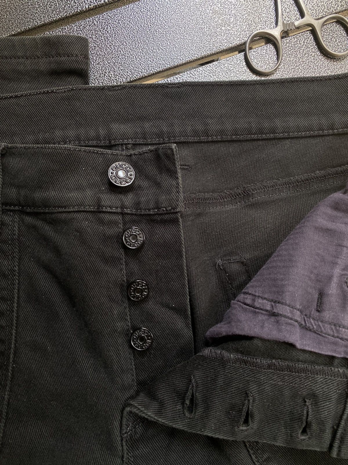 Gucci Gucci - Tom Ford Biker Denim Pants Size US 34 / EU 50 - 12 Thumbnail