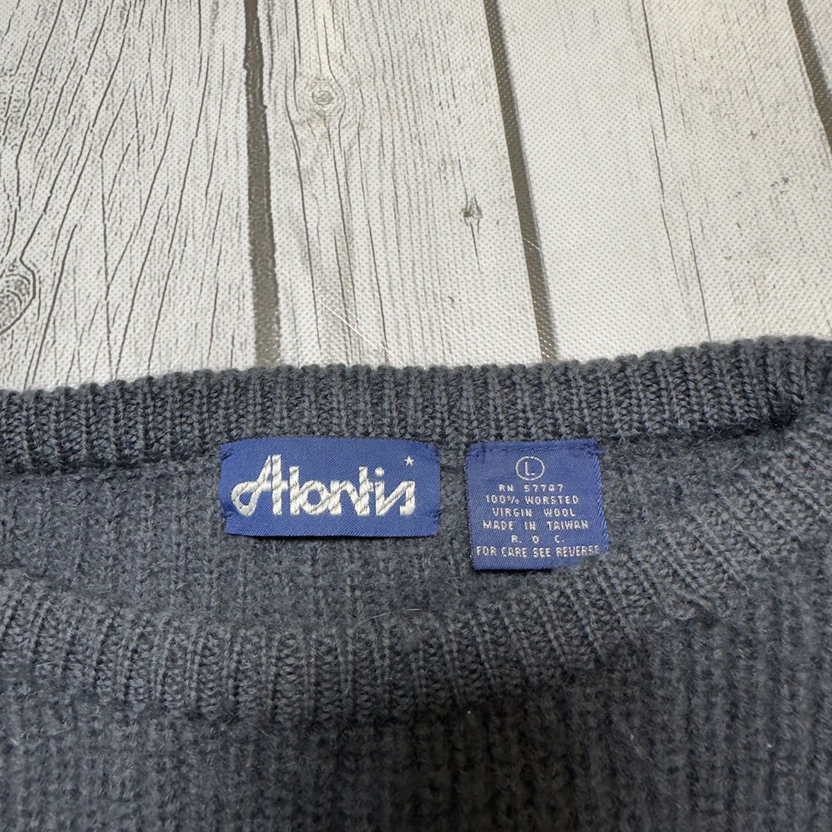 Vintage Vintage Atlantis worsted wool sweater Size US L / EU 52-54 / 3 - 4 Thumbnail