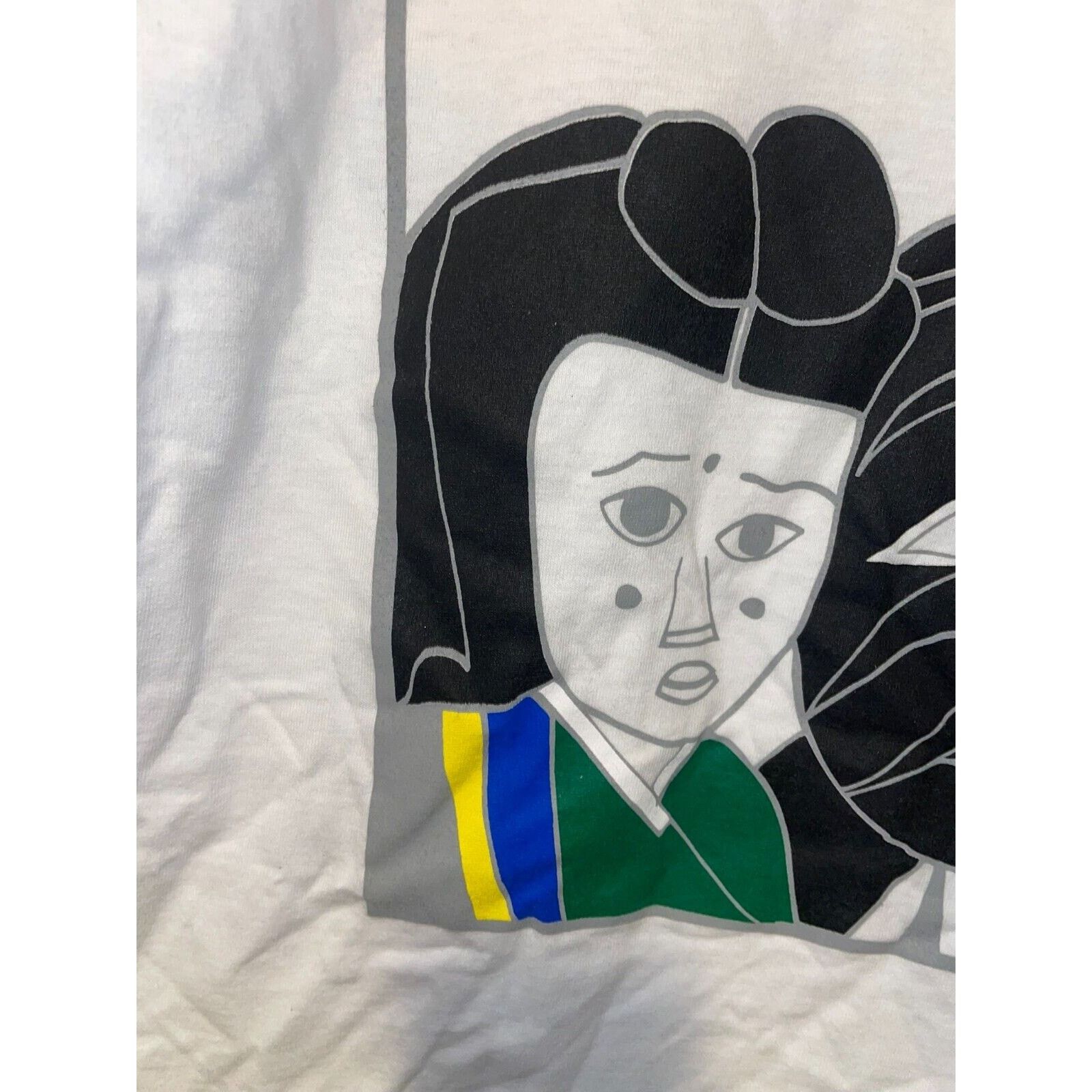 Jerzees 1996 Korean Korea Camp Artwork Mask Shirt 90s 1990s VTG L Size US L / EU 52-54 / 3 - 7 Thumbnail