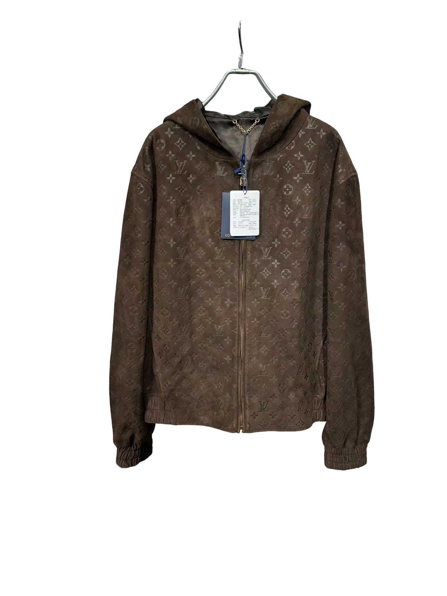 Louis Vuitton Louis Vuitton Monogram Embossed Suede Hoodie 48 Size US M / EU 48-50 / 2 - 1 Thumbnail
