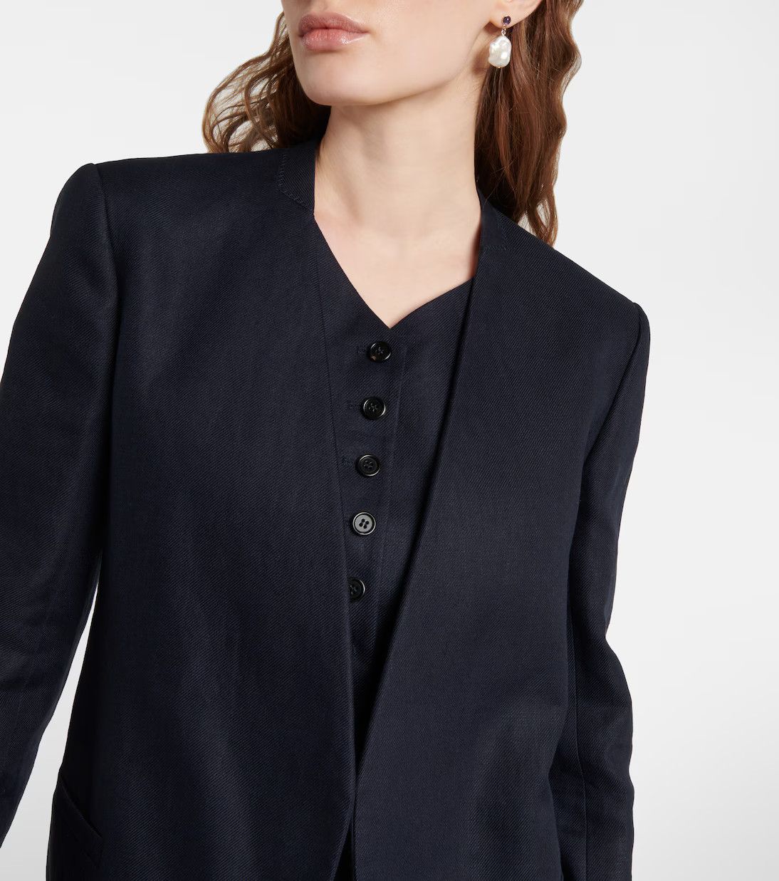 Chloe o1y0825 Blazer in Midnight Blue Size S / US 4 / IT 40 - 3 Thumbnail