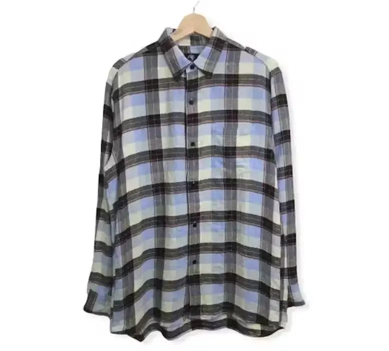 Vintage T&C Surf Style Plaid Tartan Flannel Shirt Size US XL / EU 56 / 4 - 1 Thumbnail