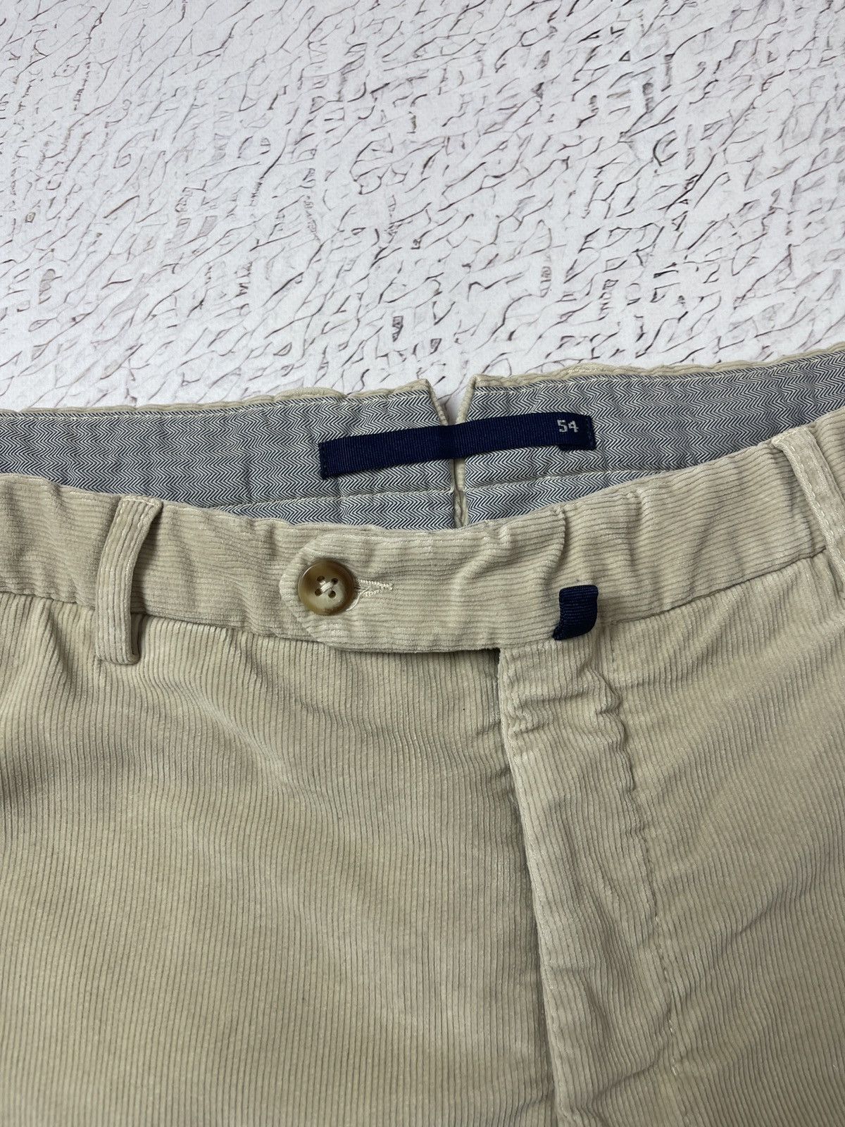 Incotex Incotex Venezia High comfort Flexcord beige corduroy pants Size US 38 / EU 54 - 9 Thumbnail