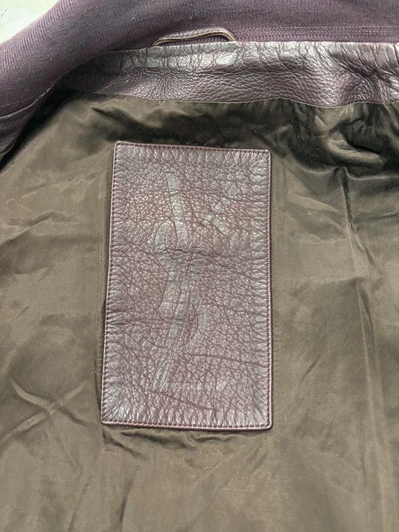 Saint Laurent Paris Saint Laurent Purple Bomber Leather Jacket-2507 Size US L / EU 52-54 / 3 - 1 Thumbnail
