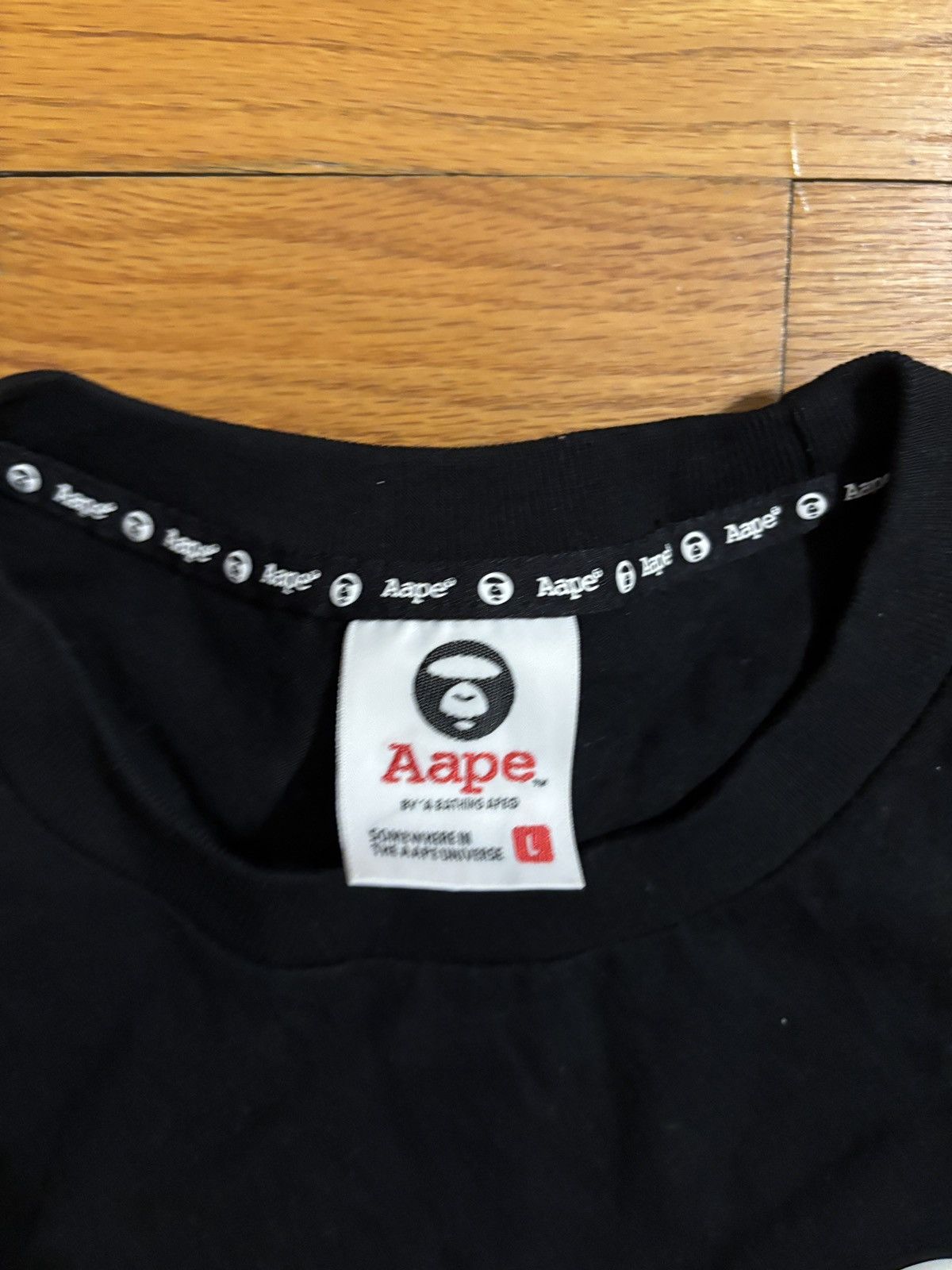 Aape Black and camo oversized tee Size US L / EU 52-54 / 3 - 3 Thumbnail
