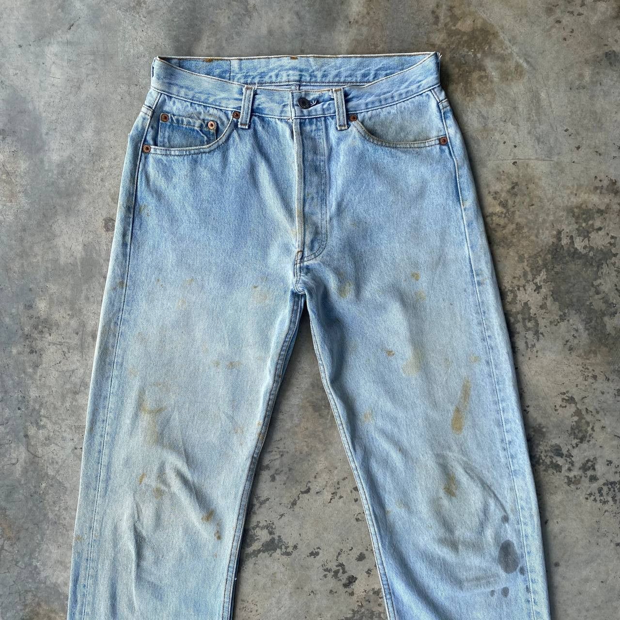 Levi's × Vintage VINTAGE 1989 LEVIS 501XXSTONEWASH DIRTY 555 BUTTON W29X32.5 Size US 29 - 2 Thumbnail
