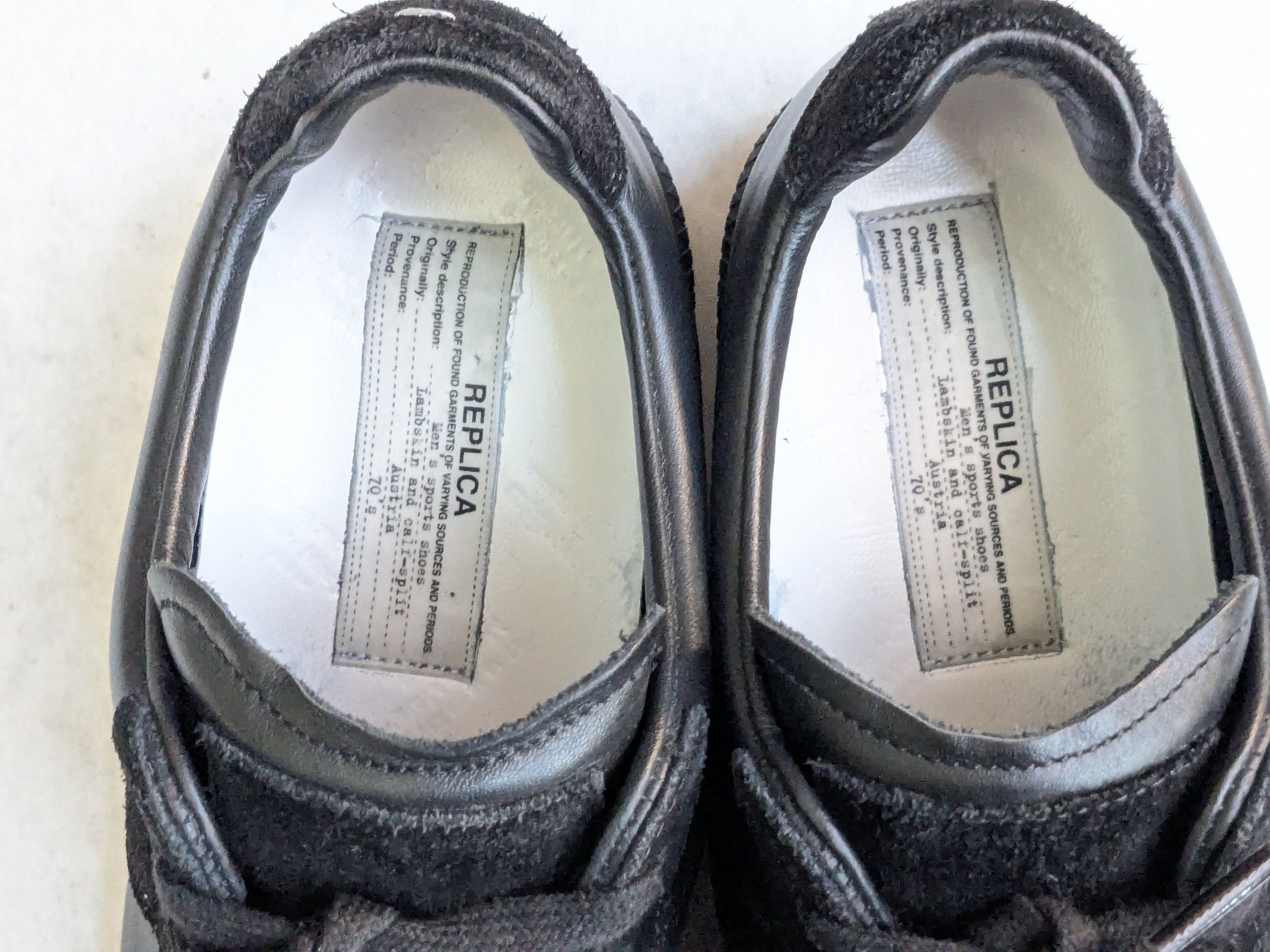 Maison Margiela Maison Margiela GAT Replica Black 10 43 Low Tops Size US 10 / EU 43 - 5 Thumbnail
