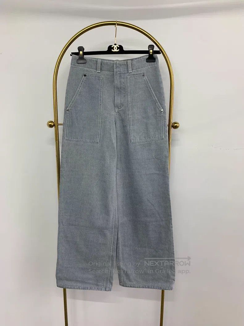 Fendi Fendi Light Straight Wide Leg Denim Pants Size 24" / US 00 / IT 34 - 1 Thumbnail