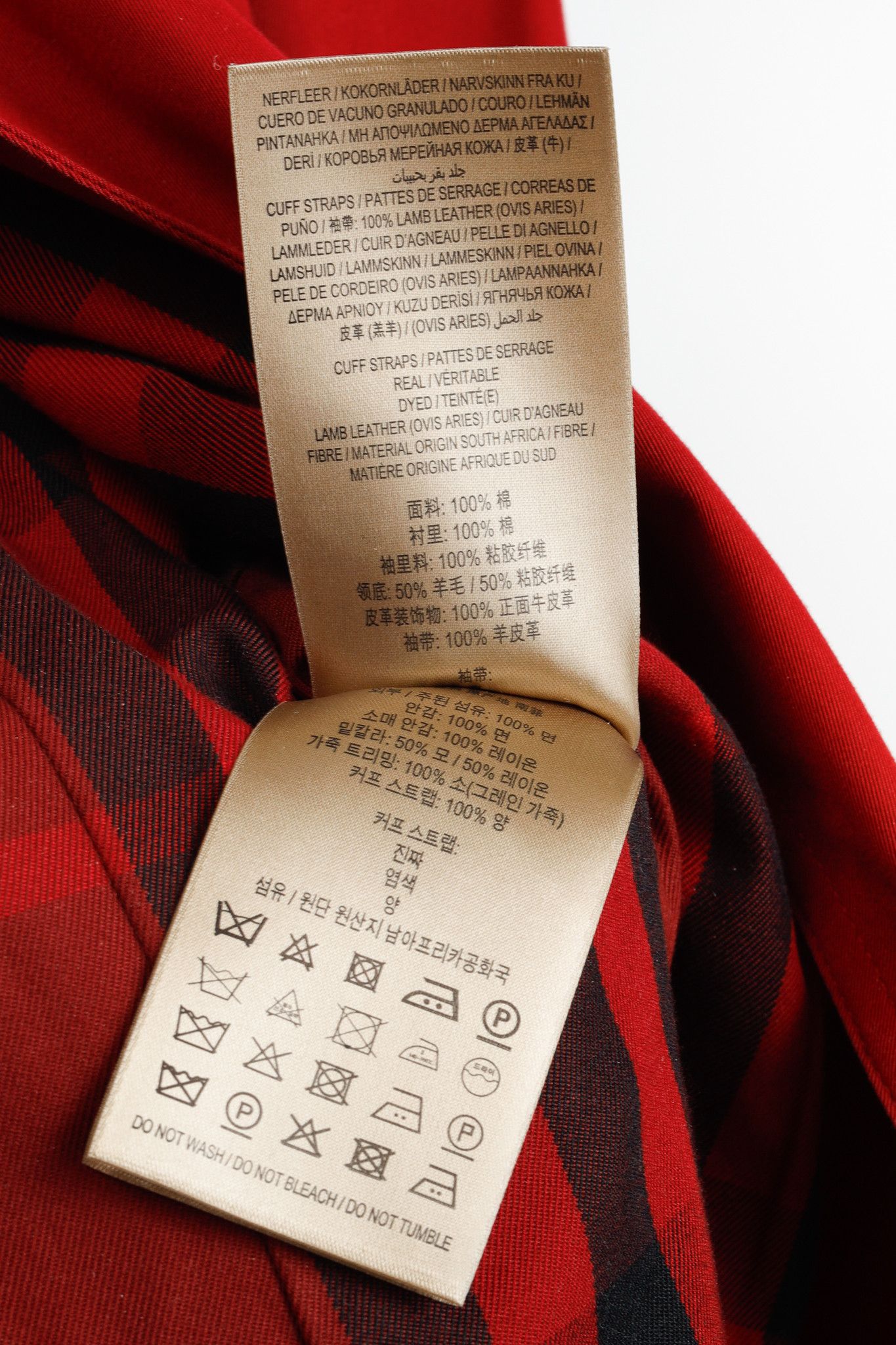 Burberry Burberry Red Cotton Belted Double-Breasted Trench Coat Size XXS / US 00 / IT 34 - 15 Thumbnail