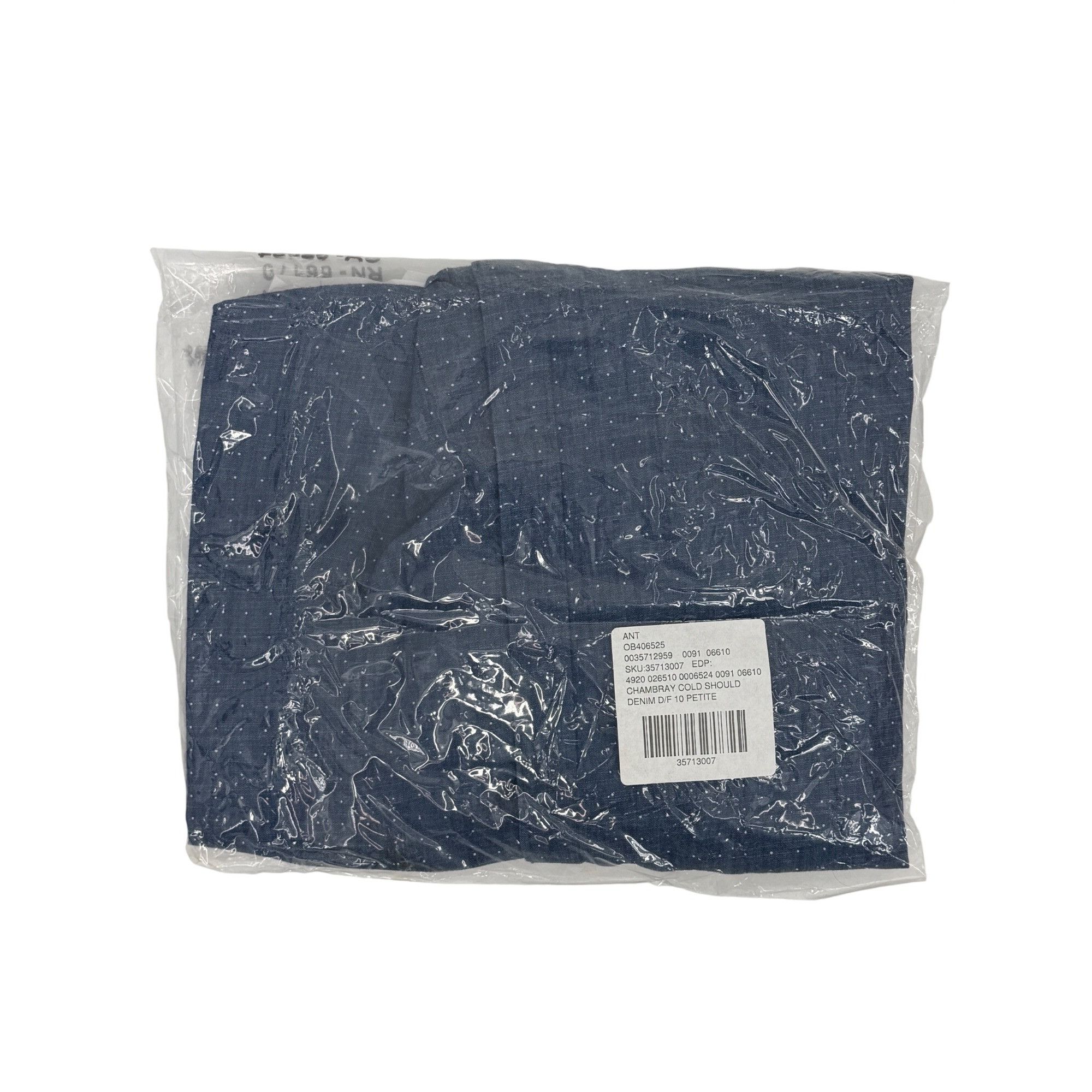 Anthropologie NWT Anthropologie Chambray Cold Shoulder Top | Coastal Cowgi Size L / US 10 / IT 46 - 15 Thumbnail