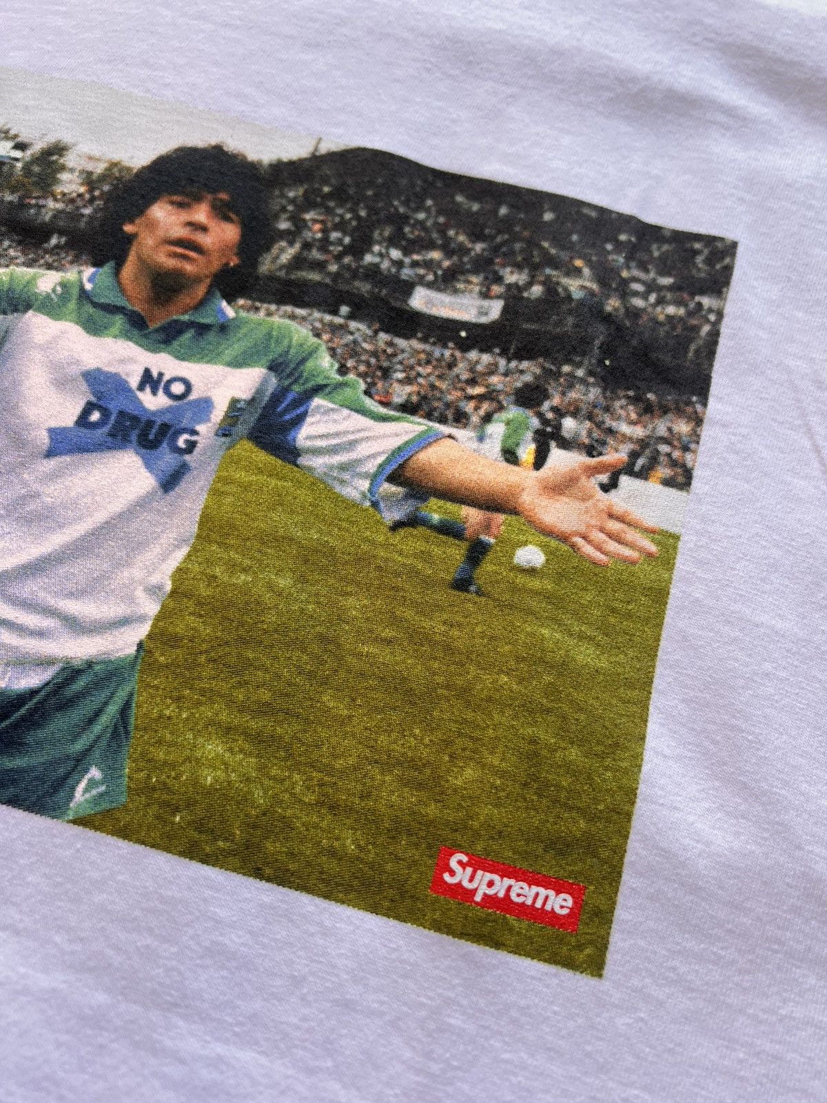 Supreme XL Supreme Maradona Tee white T-shirt football diego drugs Size US XL / EU 56 / 4 - 6 Thumbnail
