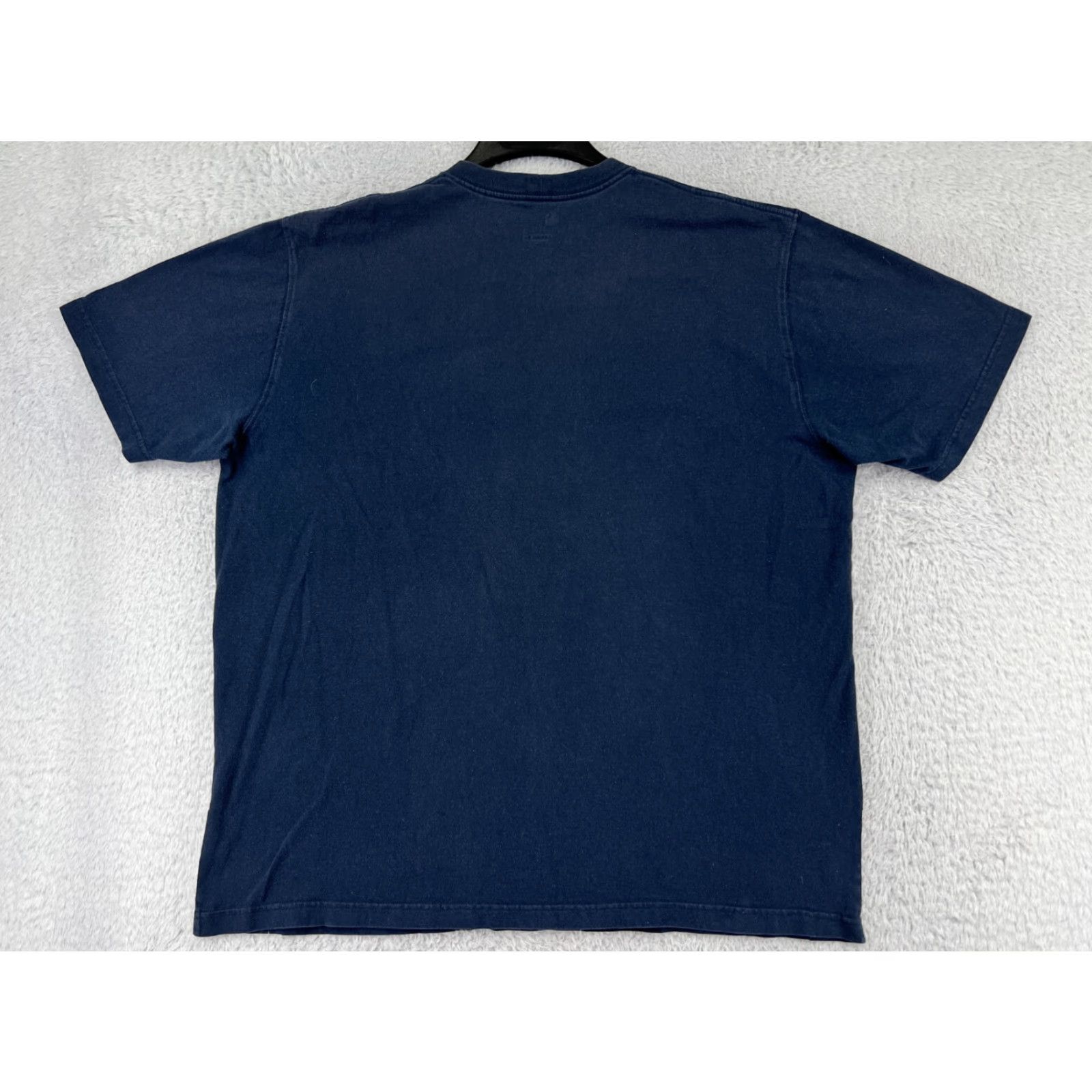 Carhartt VINTAGE Carhartt Shirt Men XL Navy Blue Short Sleeve Pocket Crew Neck Cotton Size US XL / EU 56 / 4 - 2 Thumbnail