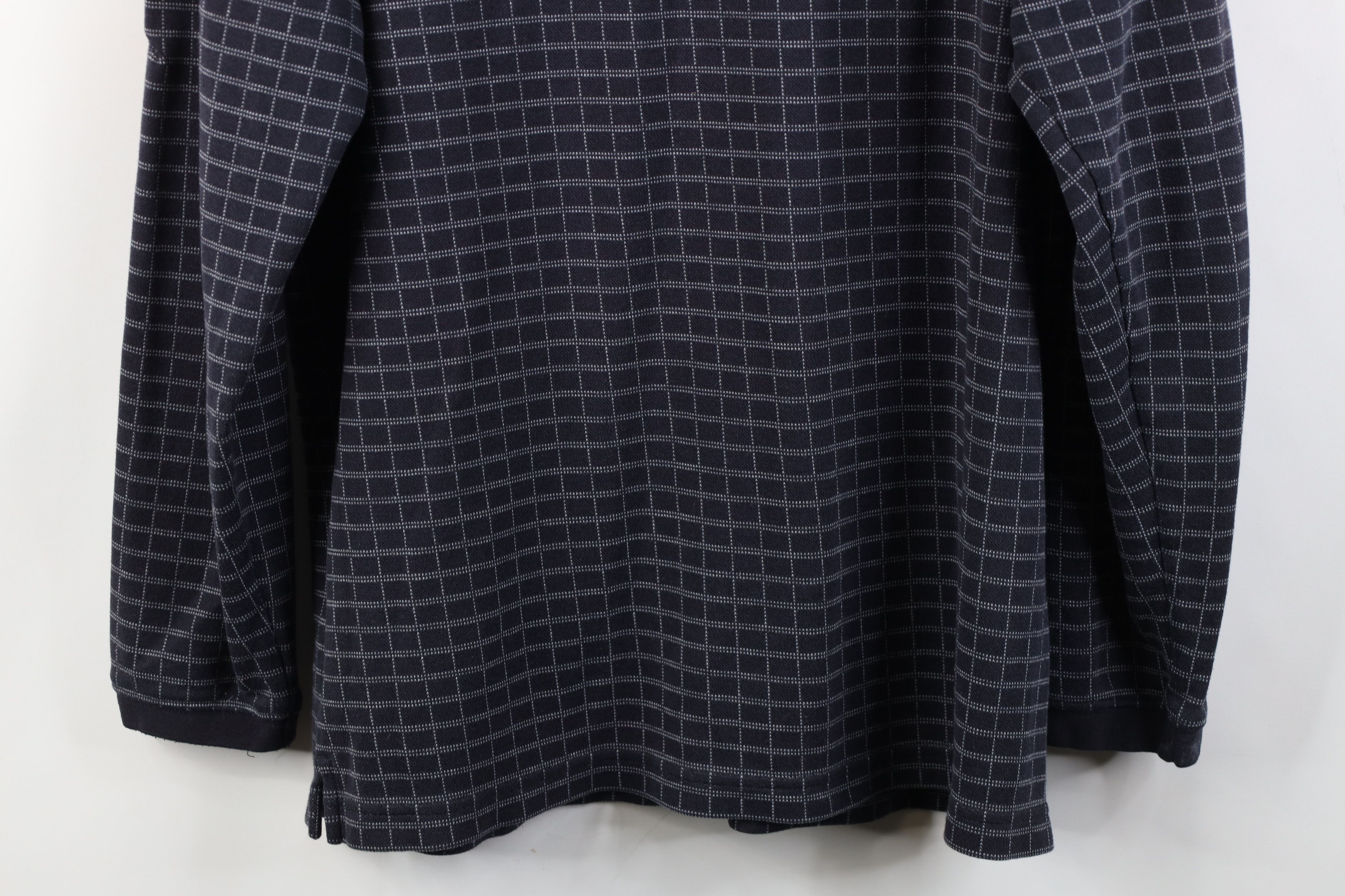 Vintage Vintage 90s Streetwear Checkered Knit Long Sleeve Rugby Polo Size US M / EU 48-50 / 2 - 13 Thumbnail