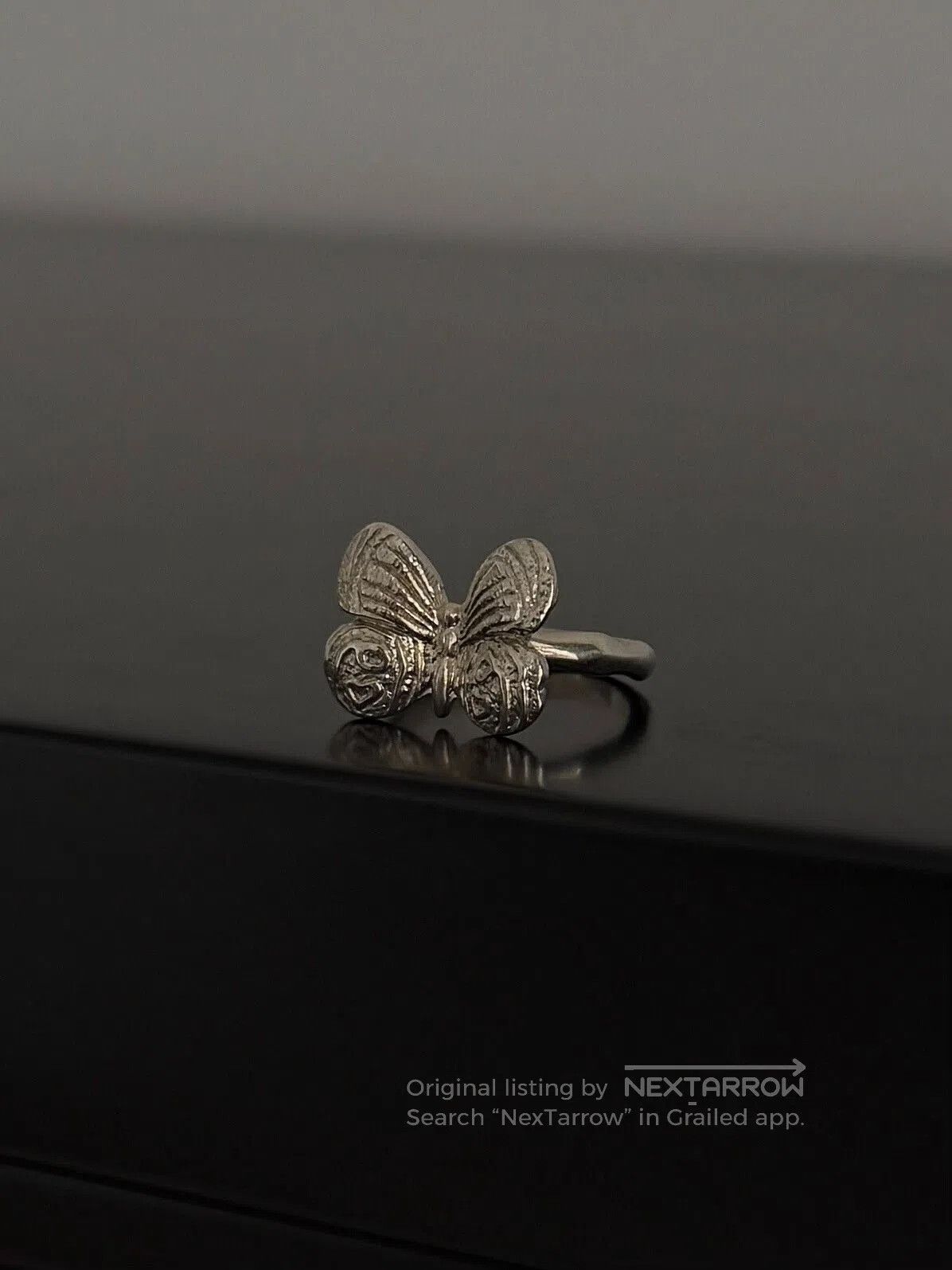 Jean Paul Gaultier Jean Paul Gaultier Butterfly Silver Ring. Size ONE SIZE - 4 Thumbnail