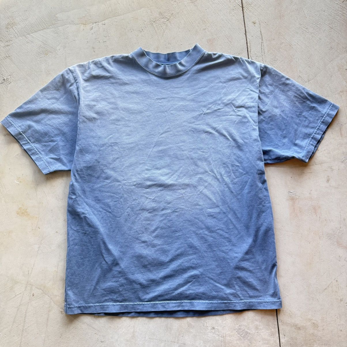 Balenciaga Balenciaga Hand Drawn Logo T-shirt Faded Blue Size US M / EU 48-50 / 2 - 2 Thumbnail