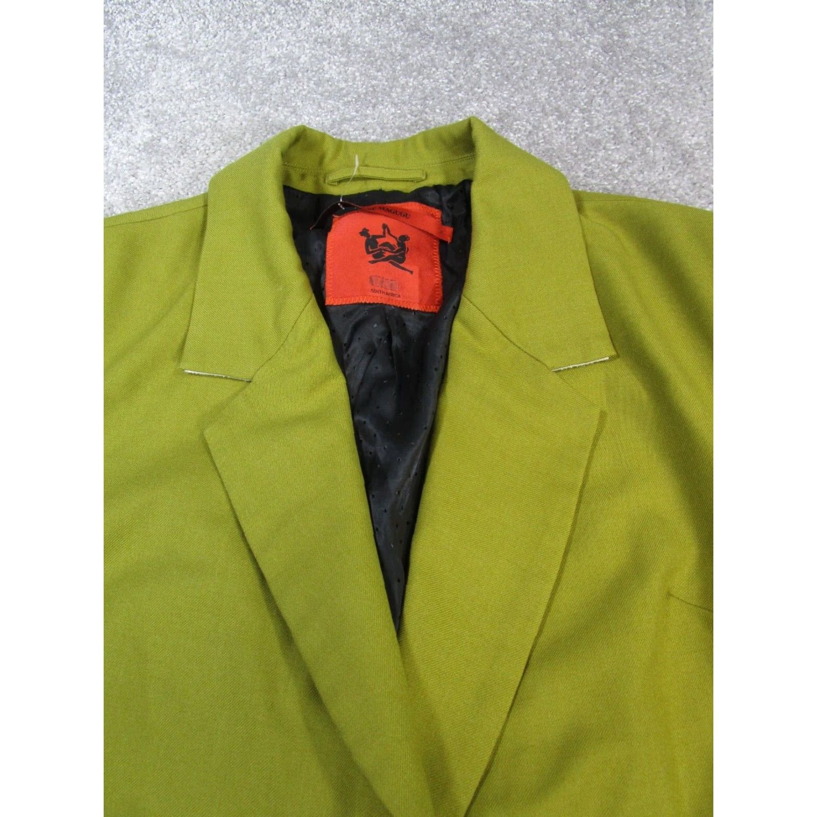 Thebe Magugu VINTAGE Thebe Magugu Wool Jacket Womens Medium Green Solid Mid-Length Long Sleeve Button Closure Fall Womens Size M / US 6-8 / IT 42-44 - 2 Thumbnail