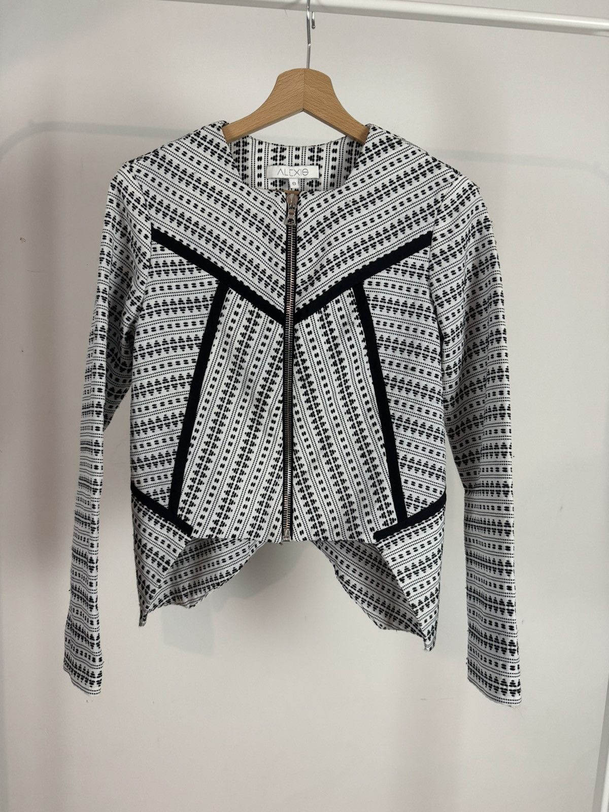 ALEXIS ALEXIS Geometric Zip-Front Jacket Tribal/Aztec Print Size S / US 4 / IT 40 - 2 Thumbnail