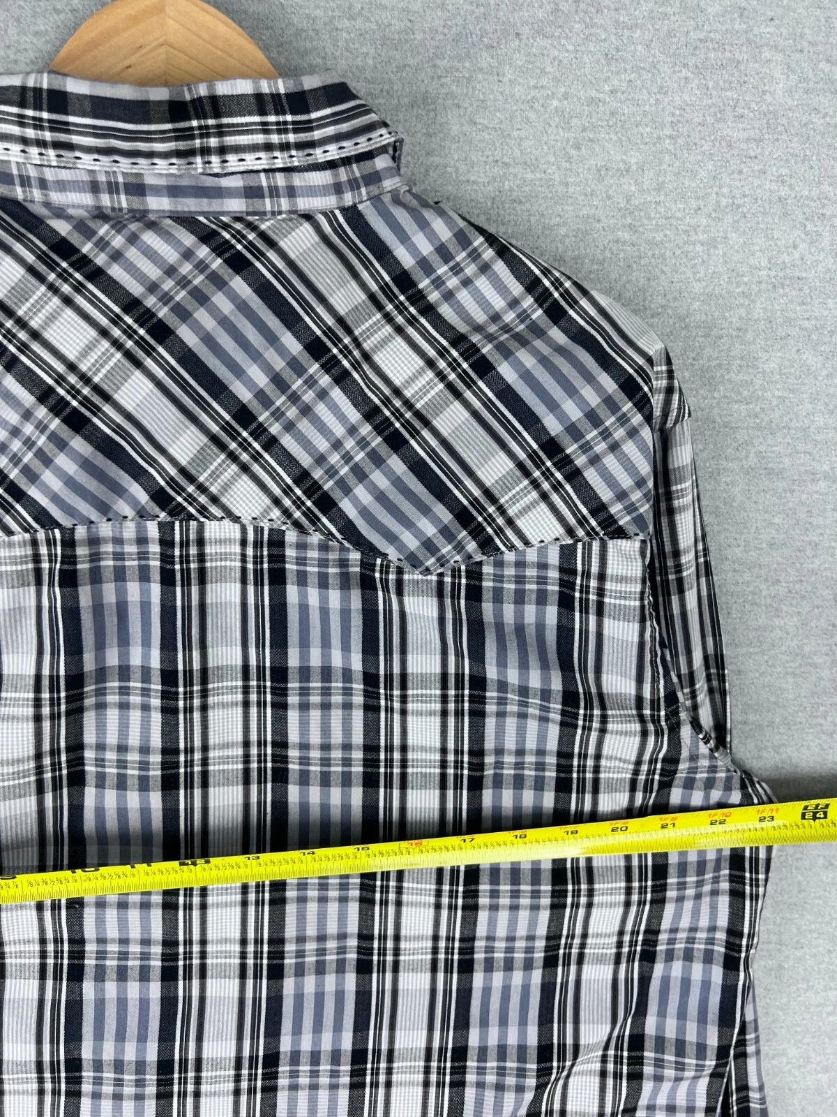 Wrangler Wrangler Shirt Mens L Blue Western Pearl Snap Cotton Long Size US L / EU 52-54 / 3 - 5 Thumbnail