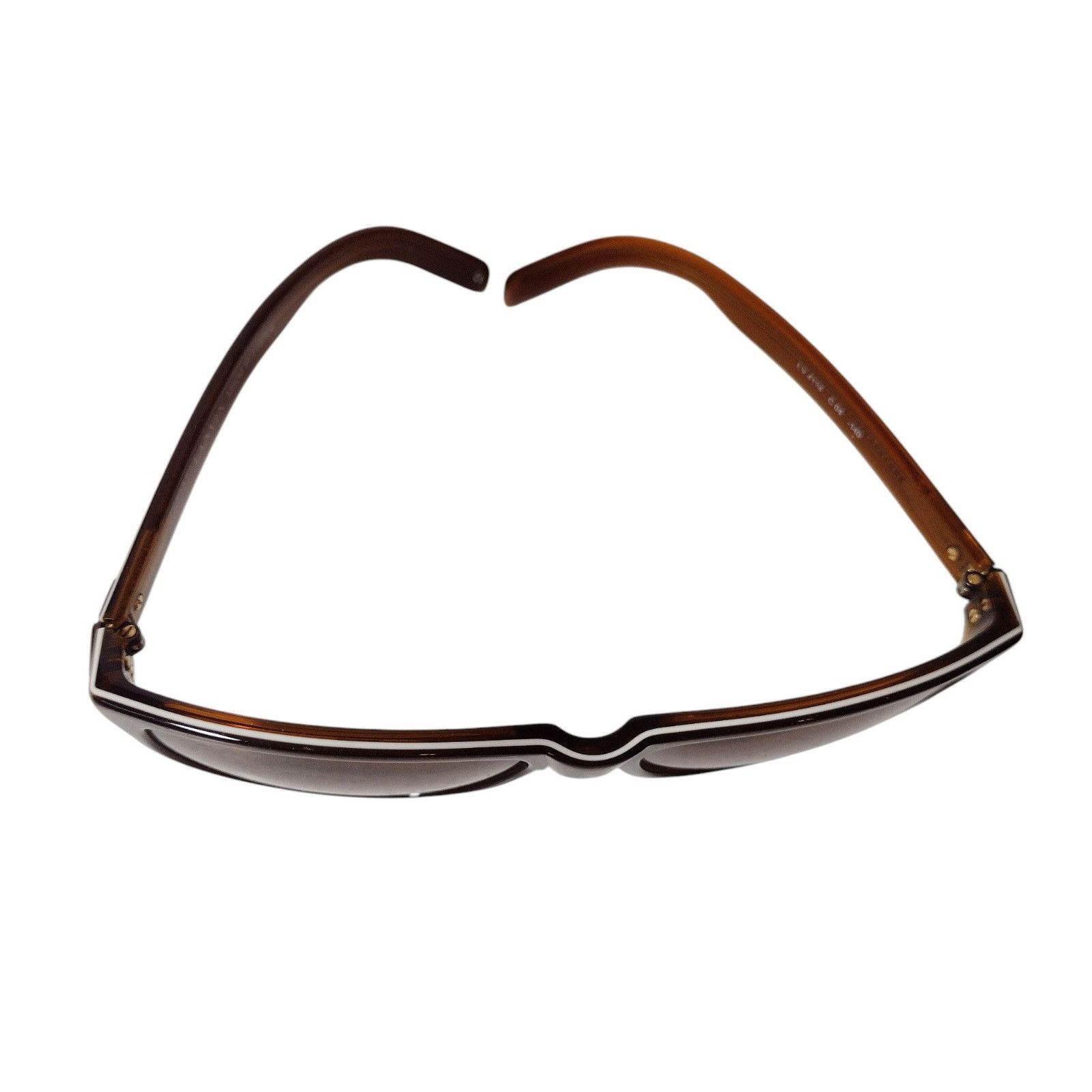 Lanvin Lanvin Pinstripe Coffee Brown Women's Sunglasses Clamshell C Size ONE SIZE - 4 Thumbnail