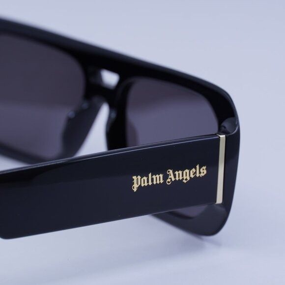 Palm Angels Palm Angels PERI102 WILLOW 1007 Sunglasses Black Rectangle Size ONE SIZE - 4 Thumbnail