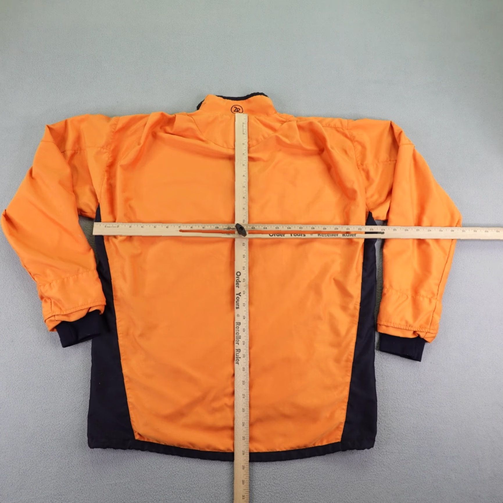 Vintage VINTAGE Zero Restriction Jacket Mens Medium Orange Golf Windbreaker 1/4 Zip Pullover Size US M / EU 48-50 / 2 - 6 Thumbnail
