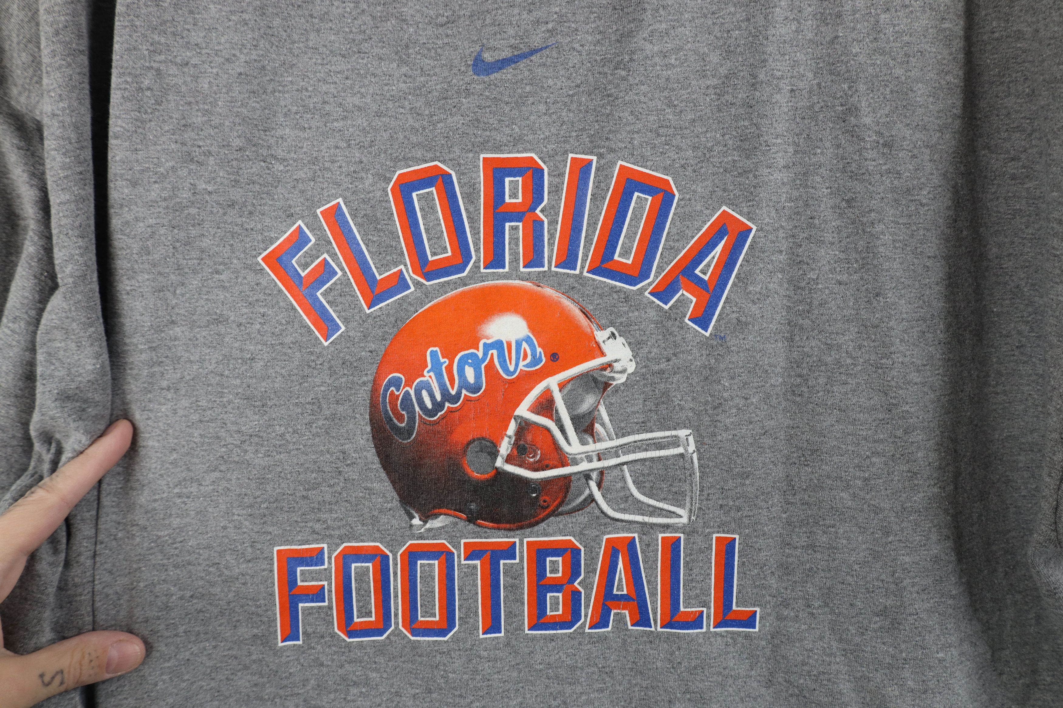 Nike Vintage Nike Swoosh University Florida Football T-Shirt Size US XXL / EU 58 / 5 - 4 Thumbnail