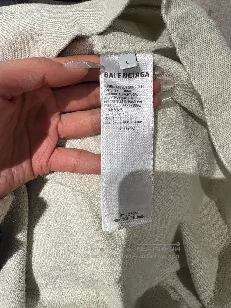 Balenciaga Balenciaga Letter Logo Printed Beige Hoodie, Size L Size US L / EU 52-54 / 3 - 5 Thumbnail