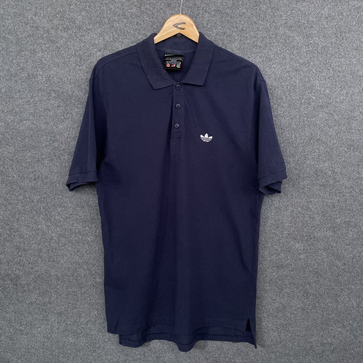 Adidas × Vintage Vintage 1990s Adidas Embroidery Small Logo Polo T Shirt Size US L / EU 52-54 / 3 - 1 Thumbnail