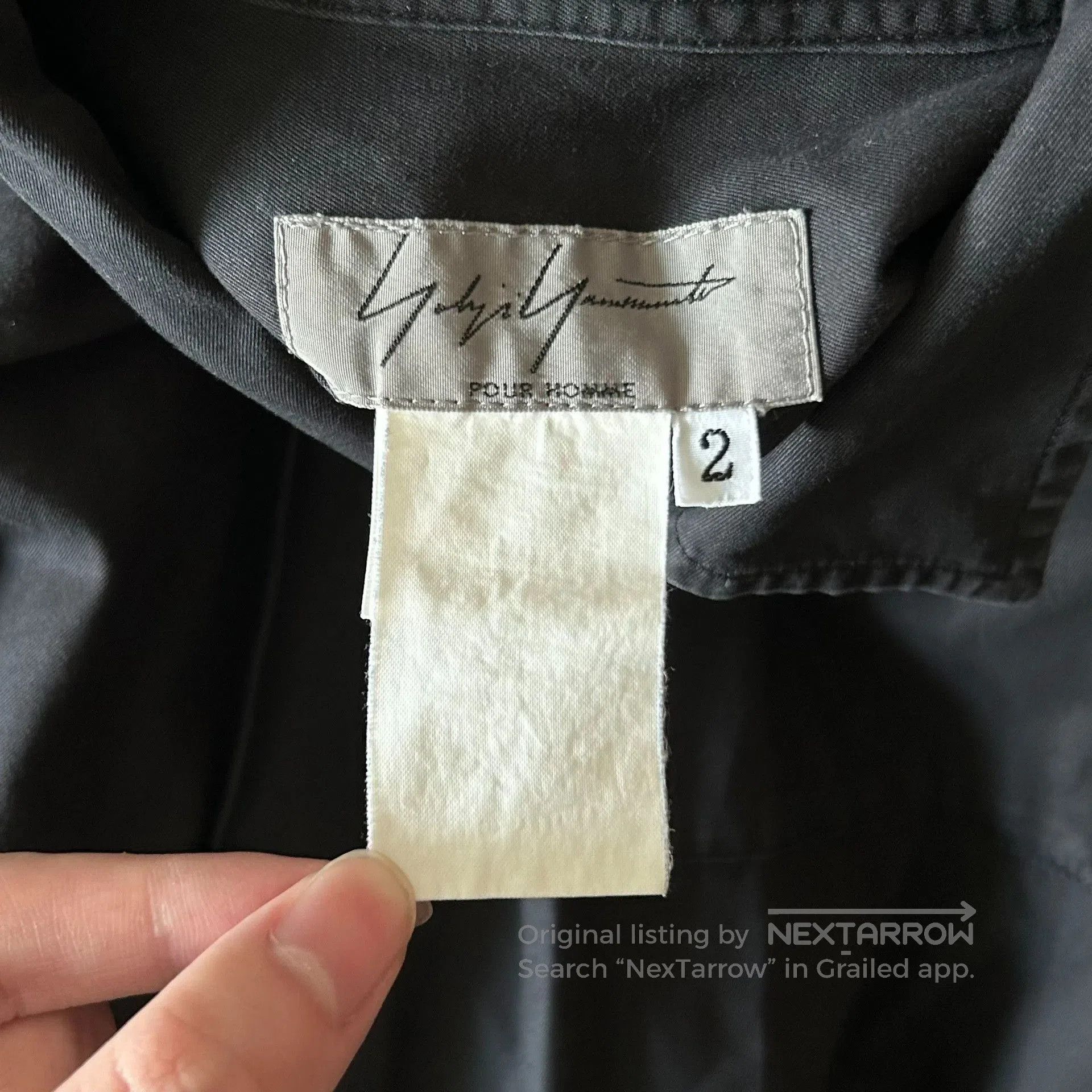 Yohji Yamamoto Yohji Yamamoto Black Long Sleeve Shirt. Size US M / EU 48-50 / 2 - 6 Thumbnail