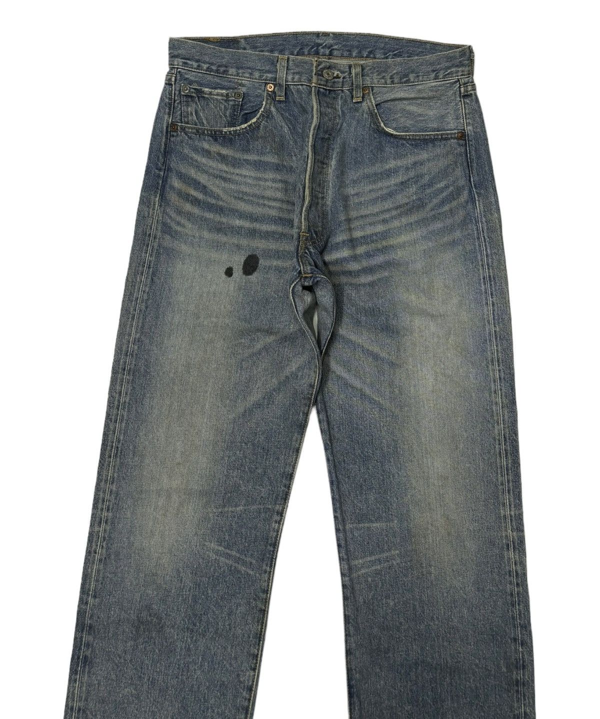 Levi's LEVIS 501 SELVEDGE DISTRESSED DENIM JEANS Size US 32 / EU 48 - 5 Thumbnail