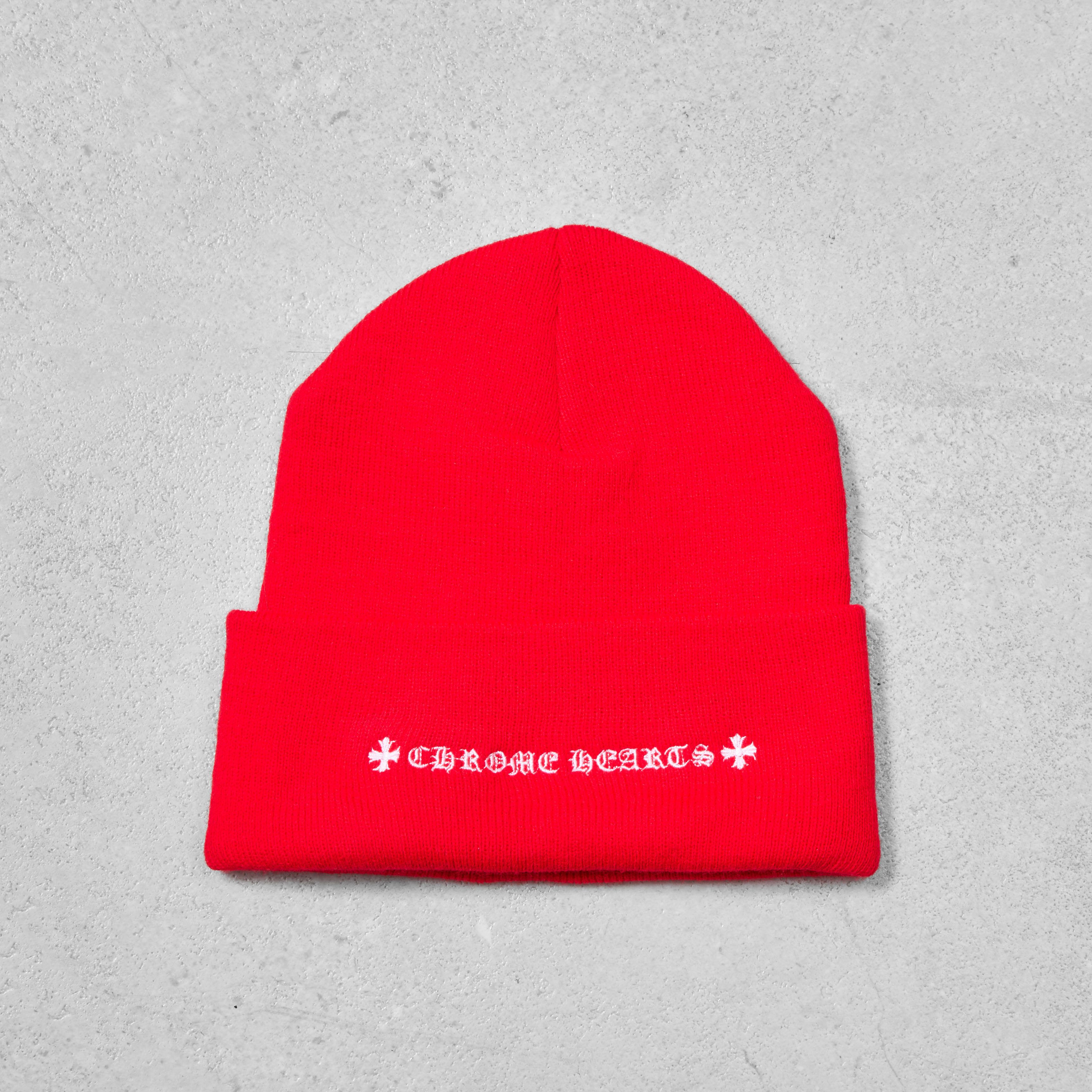 Chrome Hearts CHROME HEARTS Cross Cemetery Red Beanie Size ONE SIZE - 3 Thumbnail