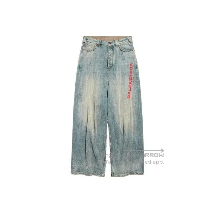 Balenciaga Balenciaga Men's Embroidered Denim Jeans in Light Blue. Size US 26 / EU 42 - 1 Thumbnail