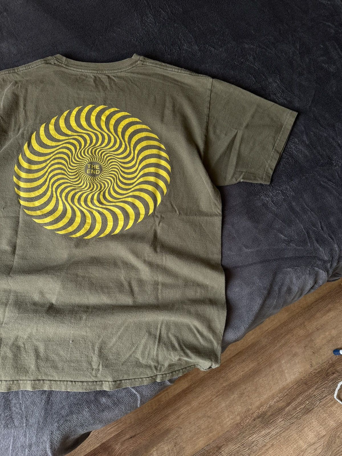 Spitfire × Vintage Vintage Spitfire Khaki Logo Tee Skater BMX Size US XL / EU 56 / 4 - 7 Thumbnail