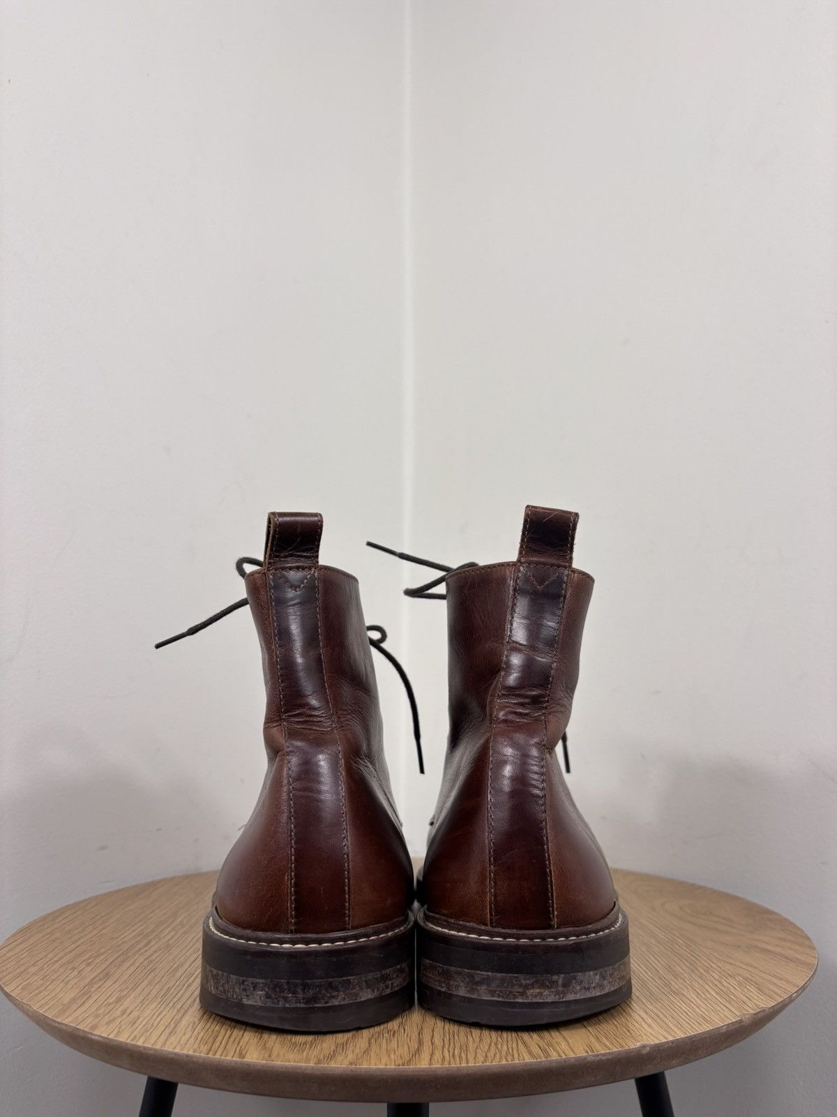 Bobbies Bobbies Paris Men’s Brown Calf Leather Service Lace-Up Boots Size US 9 / EU 42 - 12 Thumbnail