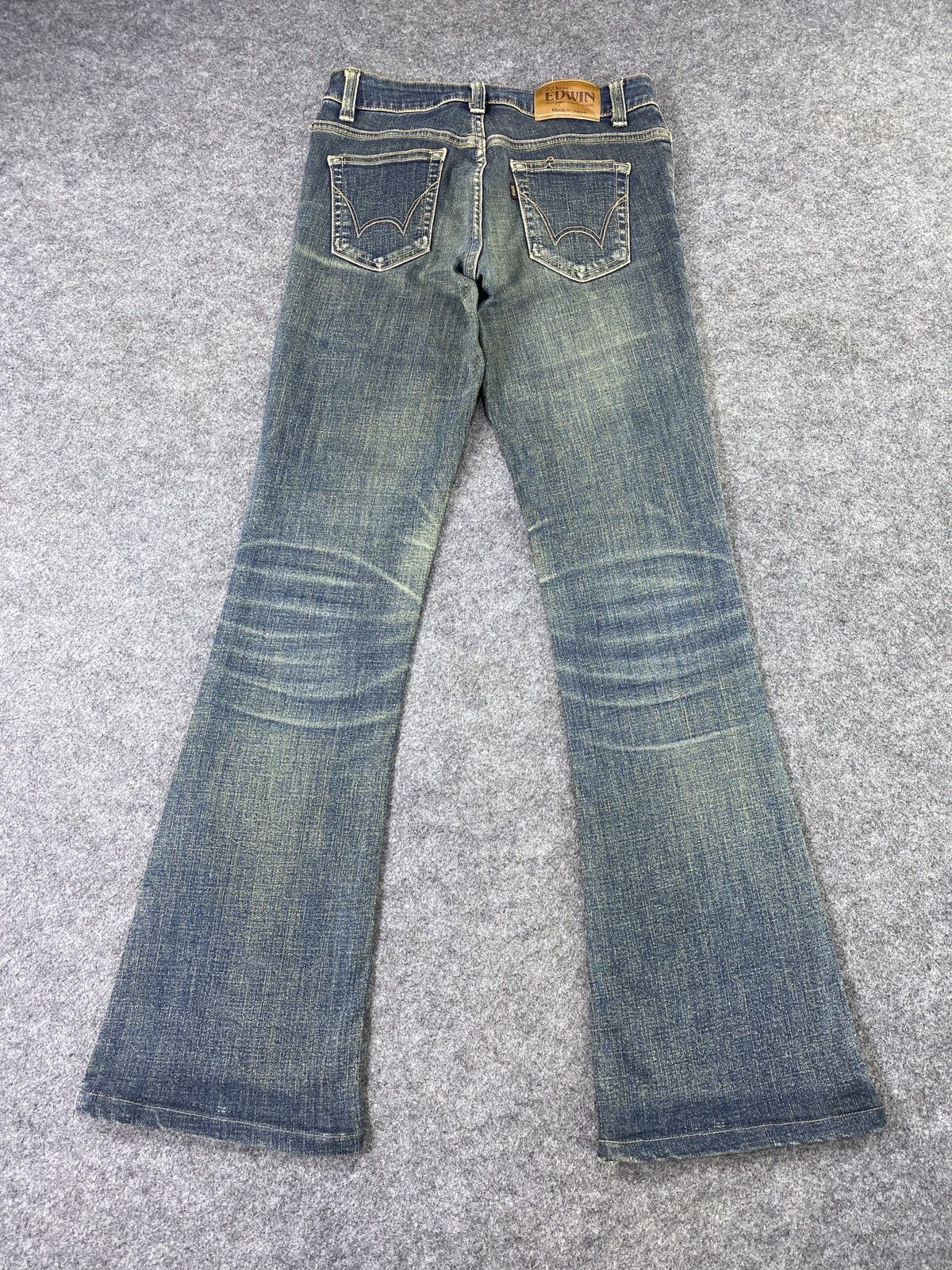 Edwin × Japanese Brand × Jean Miss Edwin Flare Blue Wash Jeans - J1052 Size 27" / US 4 / IT 40 - 5 Thumbnail
